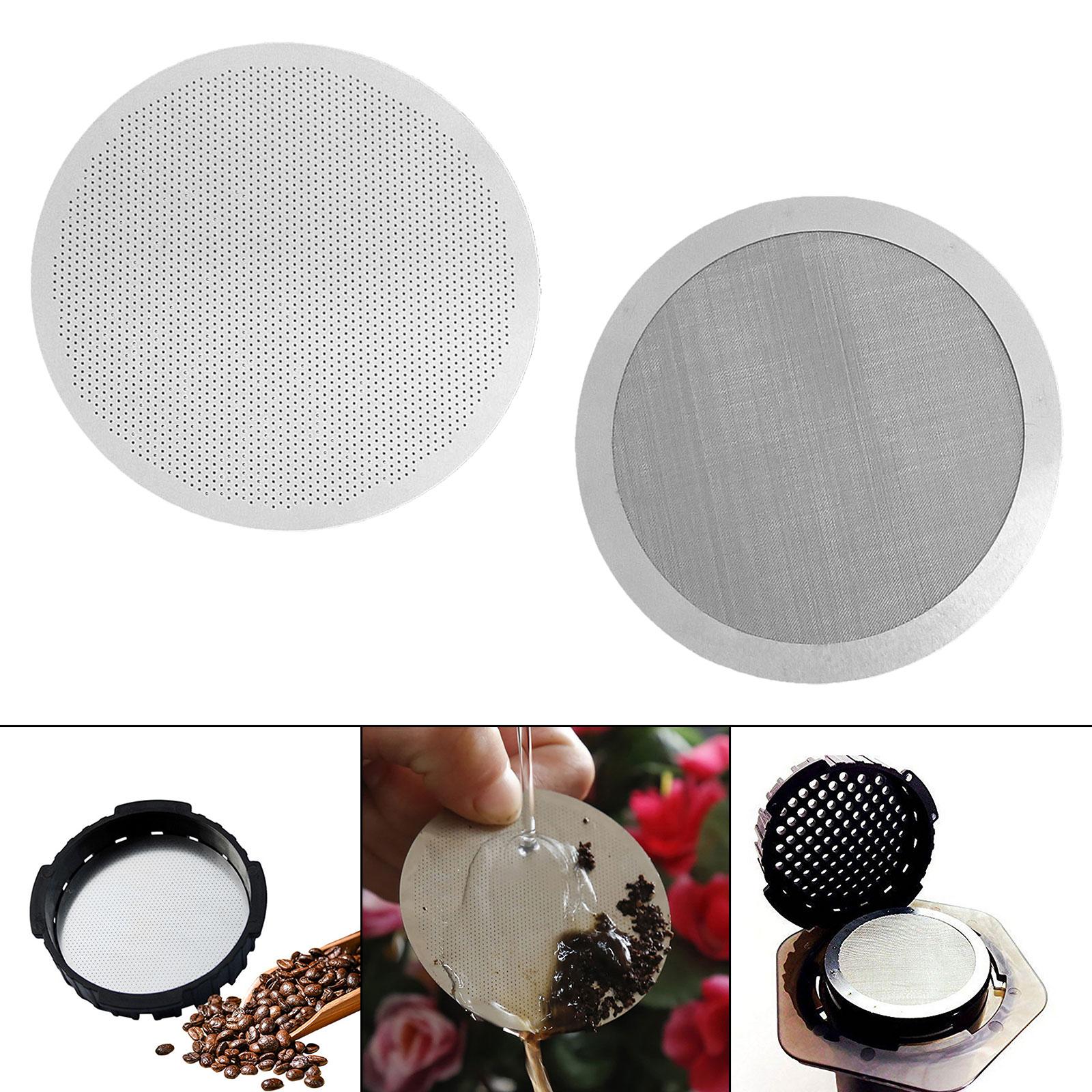2x61mm Coffee Filter Screen Stainless Steel 150μM Durable Espresso Puck Screen 0.2mm Edge Thickness