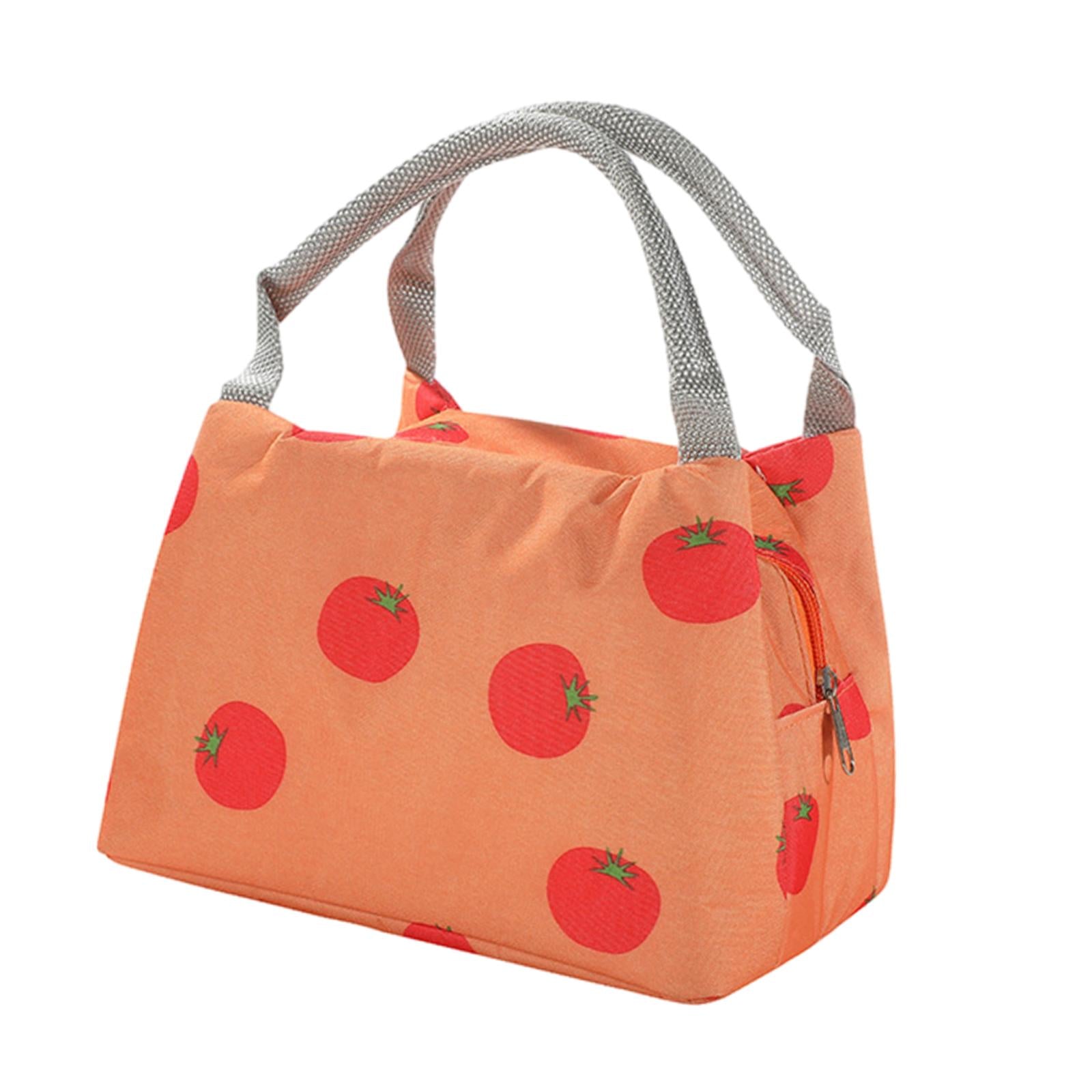 2xInsulated Lunch Bag Large Capacity Food Handbags for Women Men Office Beach