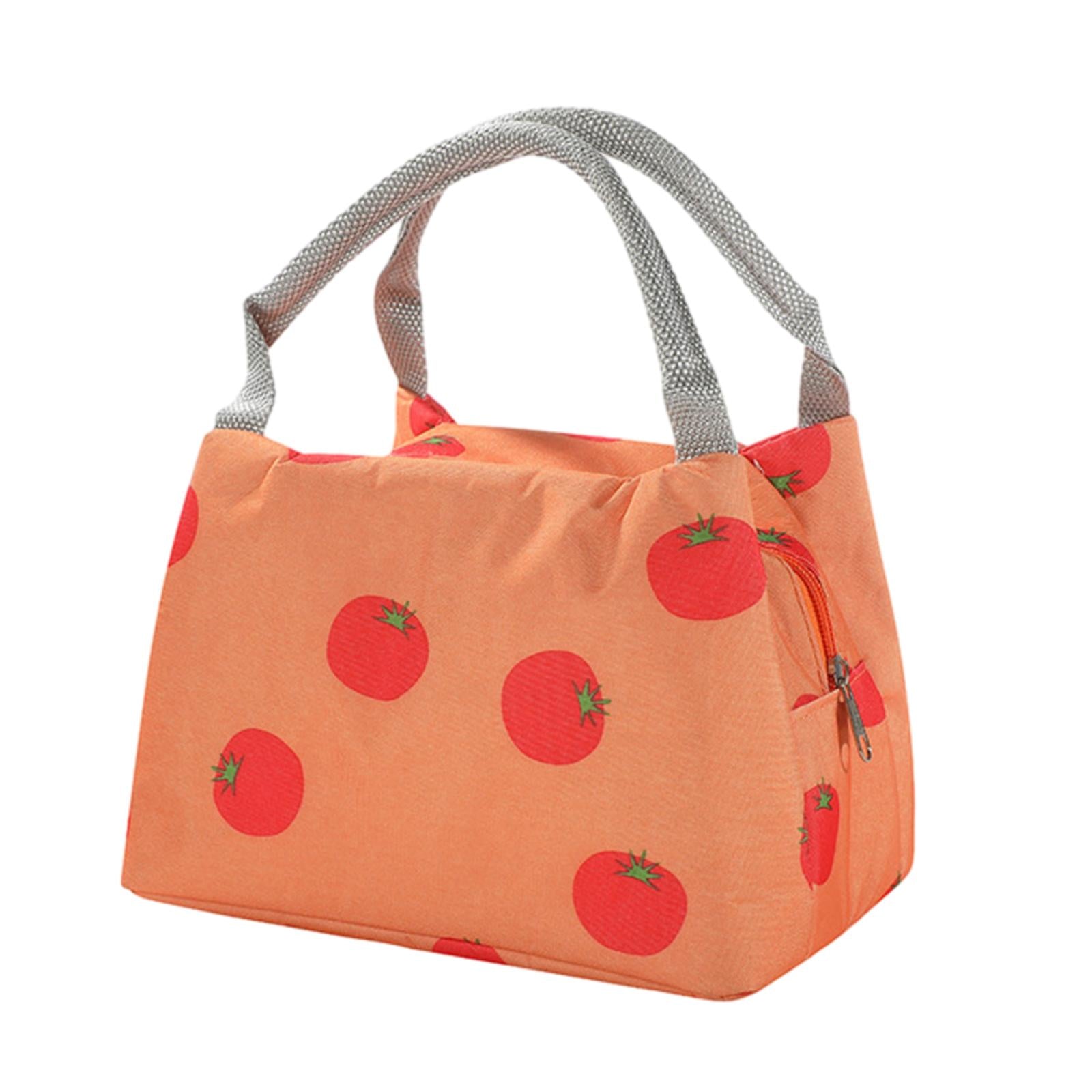 4xInsulated Lunch Bag Large Capacity Food Handbags for Women Men Office Beach