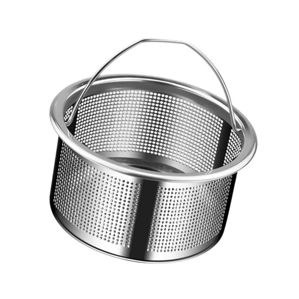 2xKitchen Sink Strainer Drain Strainer with Handle for RV Restaurant Household 304 Steel height 4cm