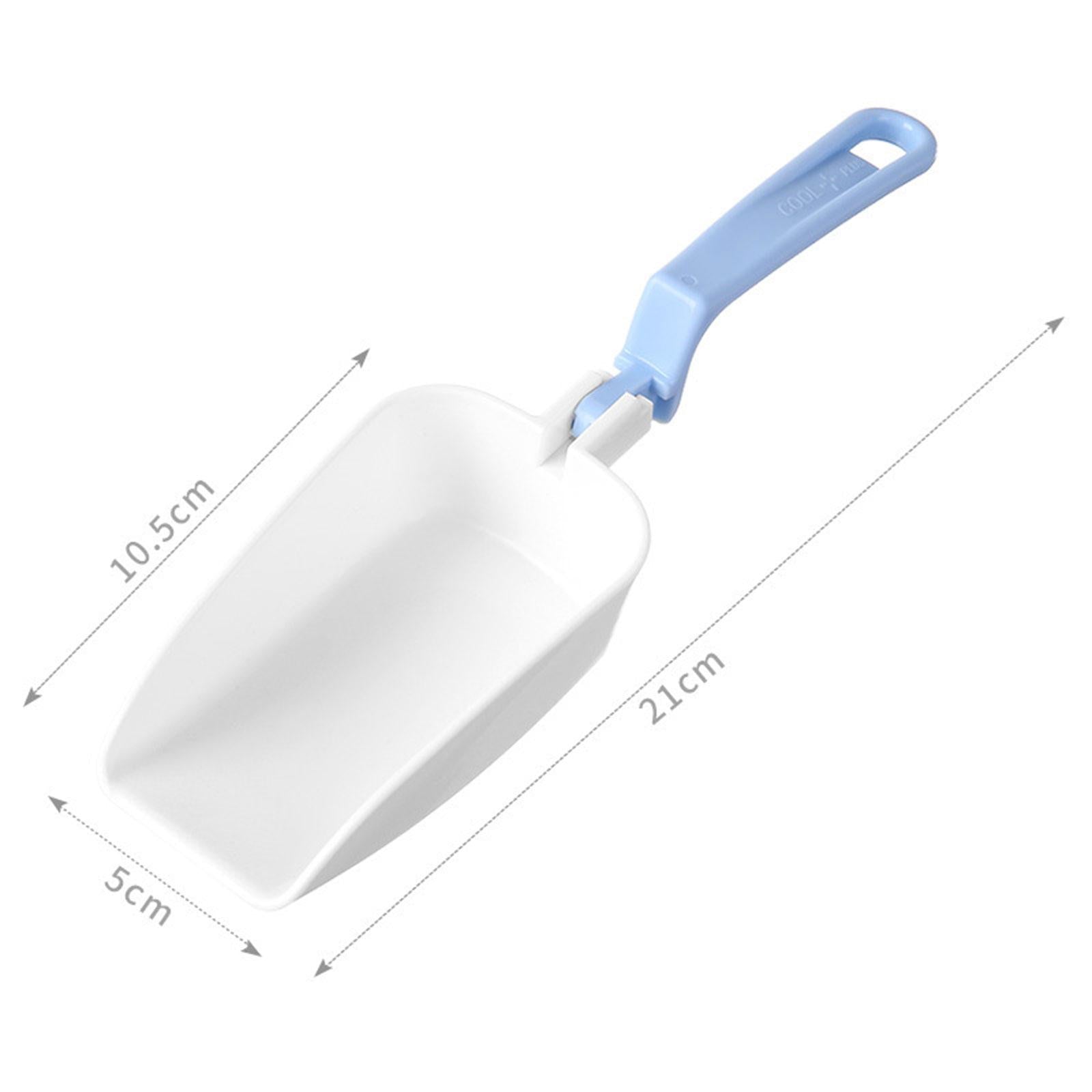 4xIce Cube Scoop Multiuse Snack Scoop for Kitchen Restaurant Pantry Blue