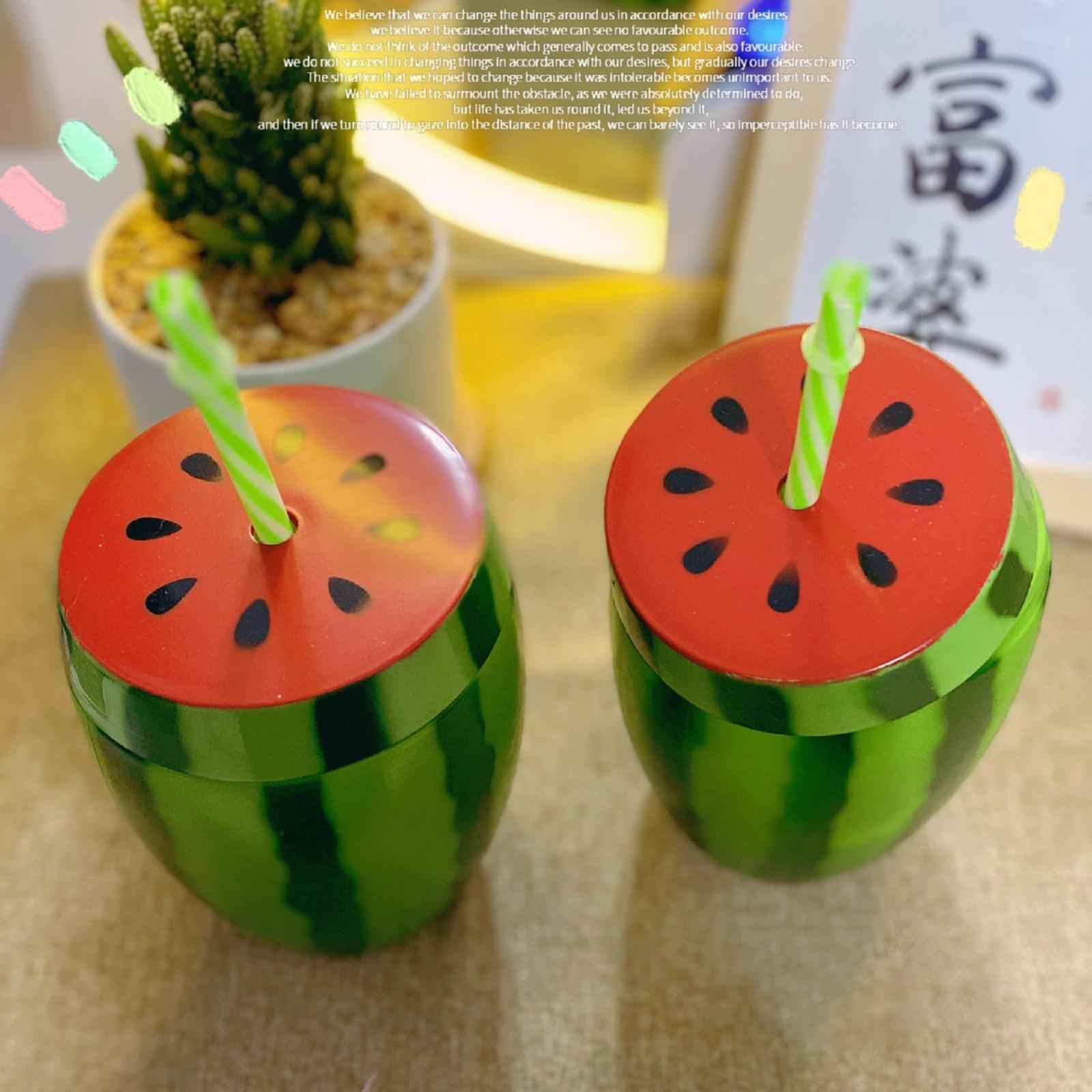 Watermelon Cup for Kids Fruit Drinking Cup for Party Favors Camping Birthday