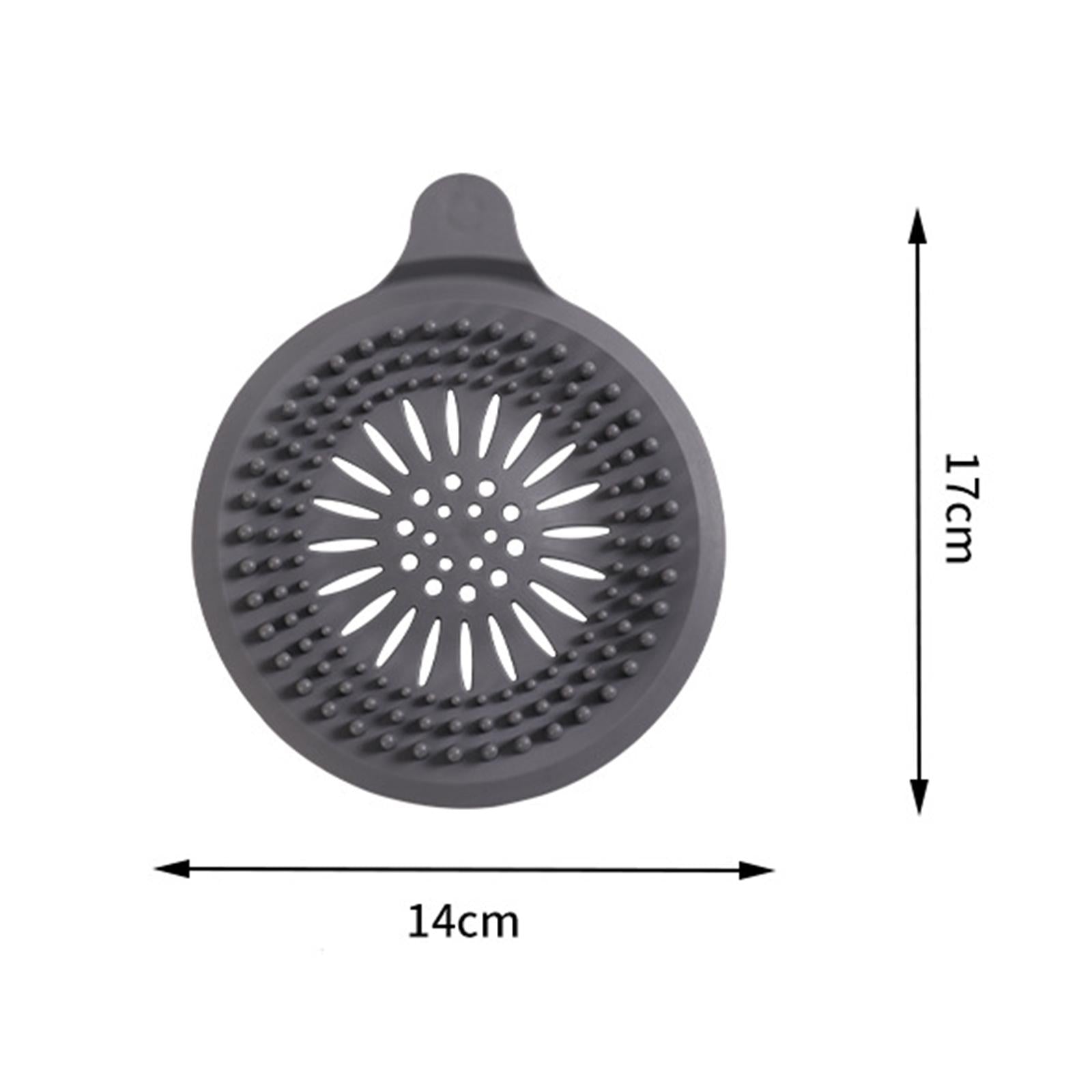 3xBath Tub Stoppers Multipurpose Durable Drain Plug for Sink Bathroom Restroom grey