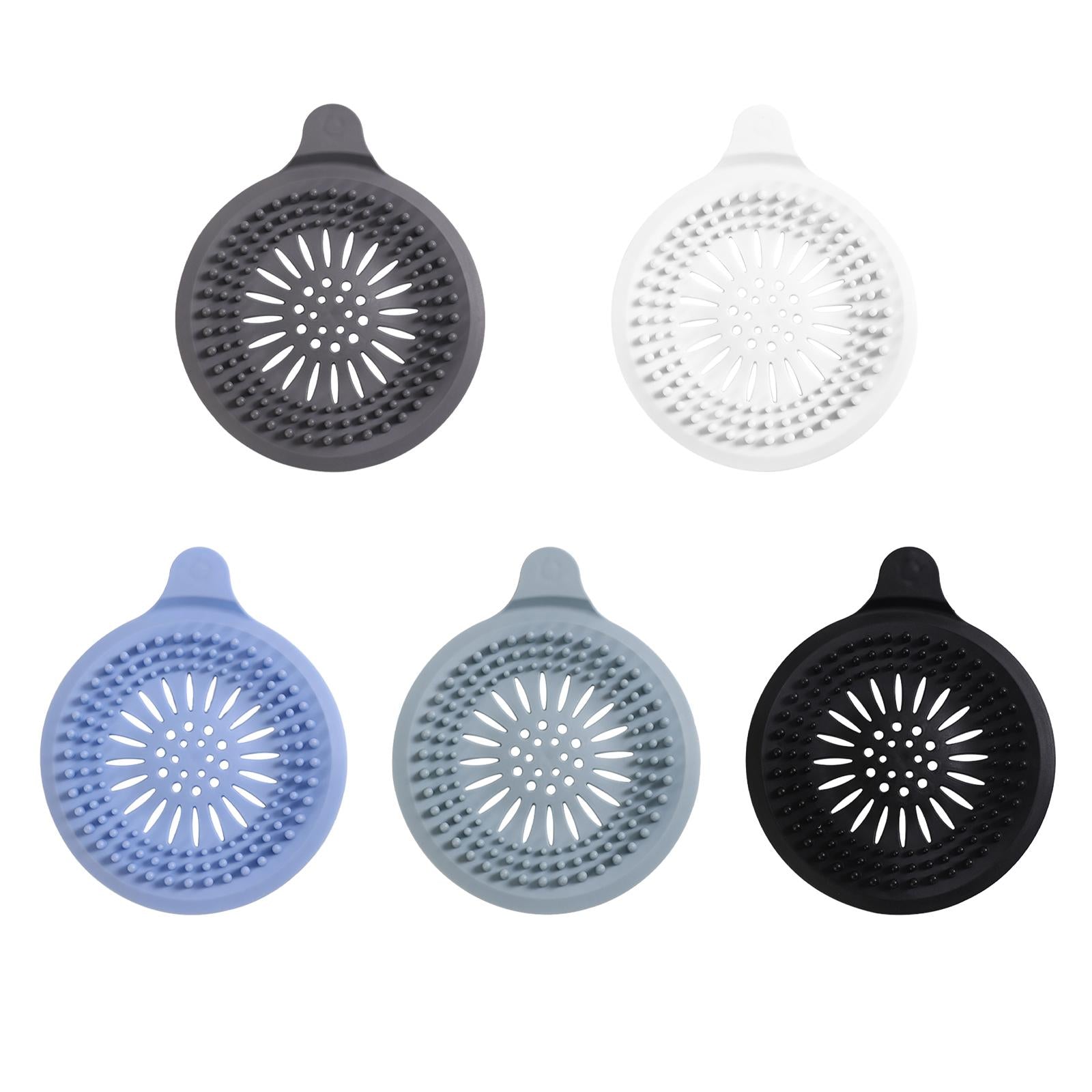 3xBath Tub Stoppers Multipurpose Durable Drain Plug for Sink Bathroom Restroom grey