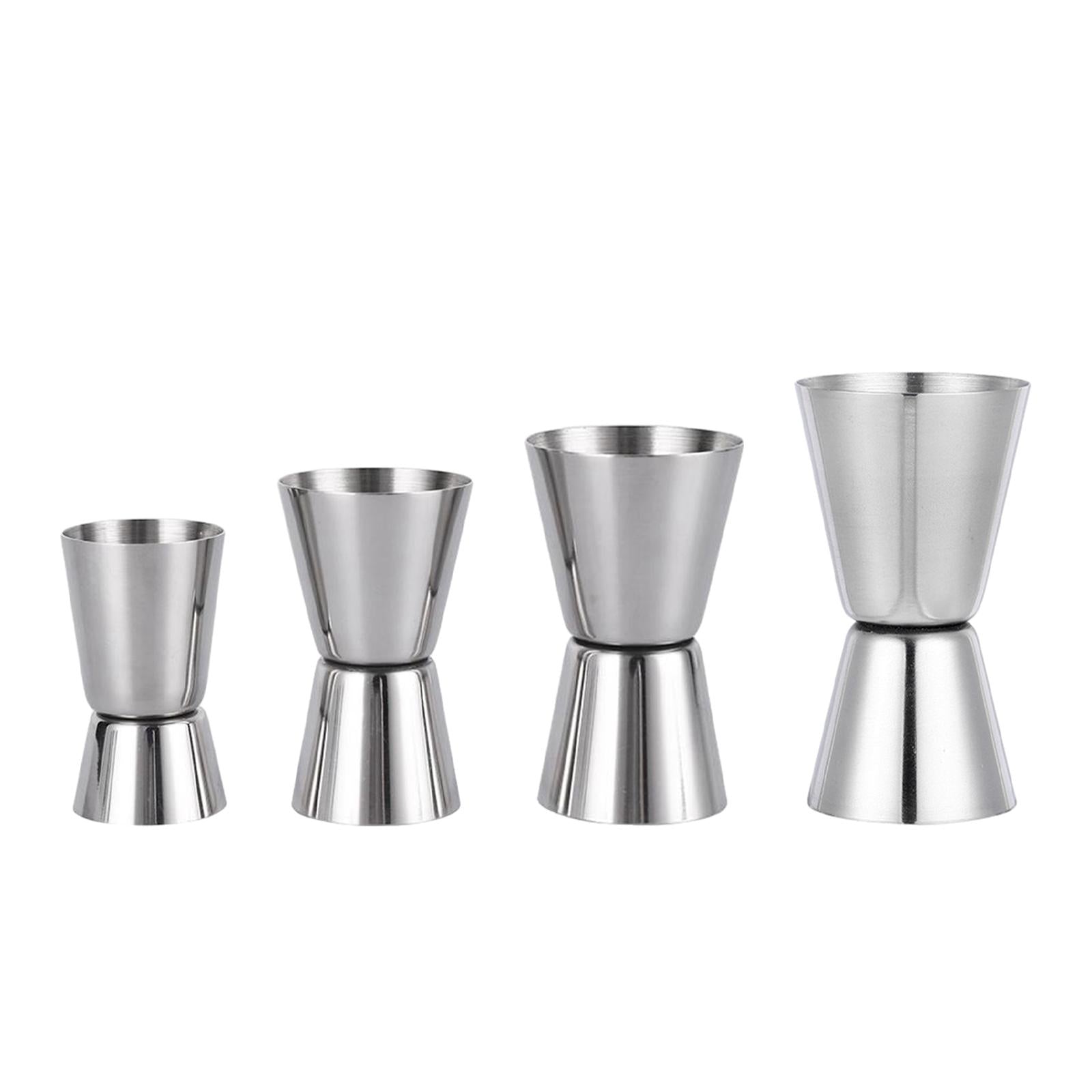 3xStainless Steel Double Head Jigger Wine Measuring Cup for Hotel Household Camping 15ml or 30ml