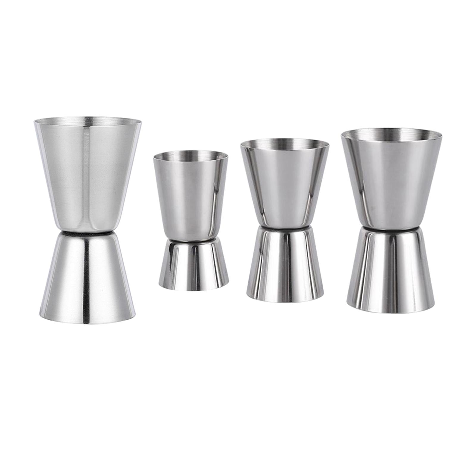 3xStainless Steel Double Head Jigger Wine Measuring Cup for Hotel Household Camping 15ml or 30ml
