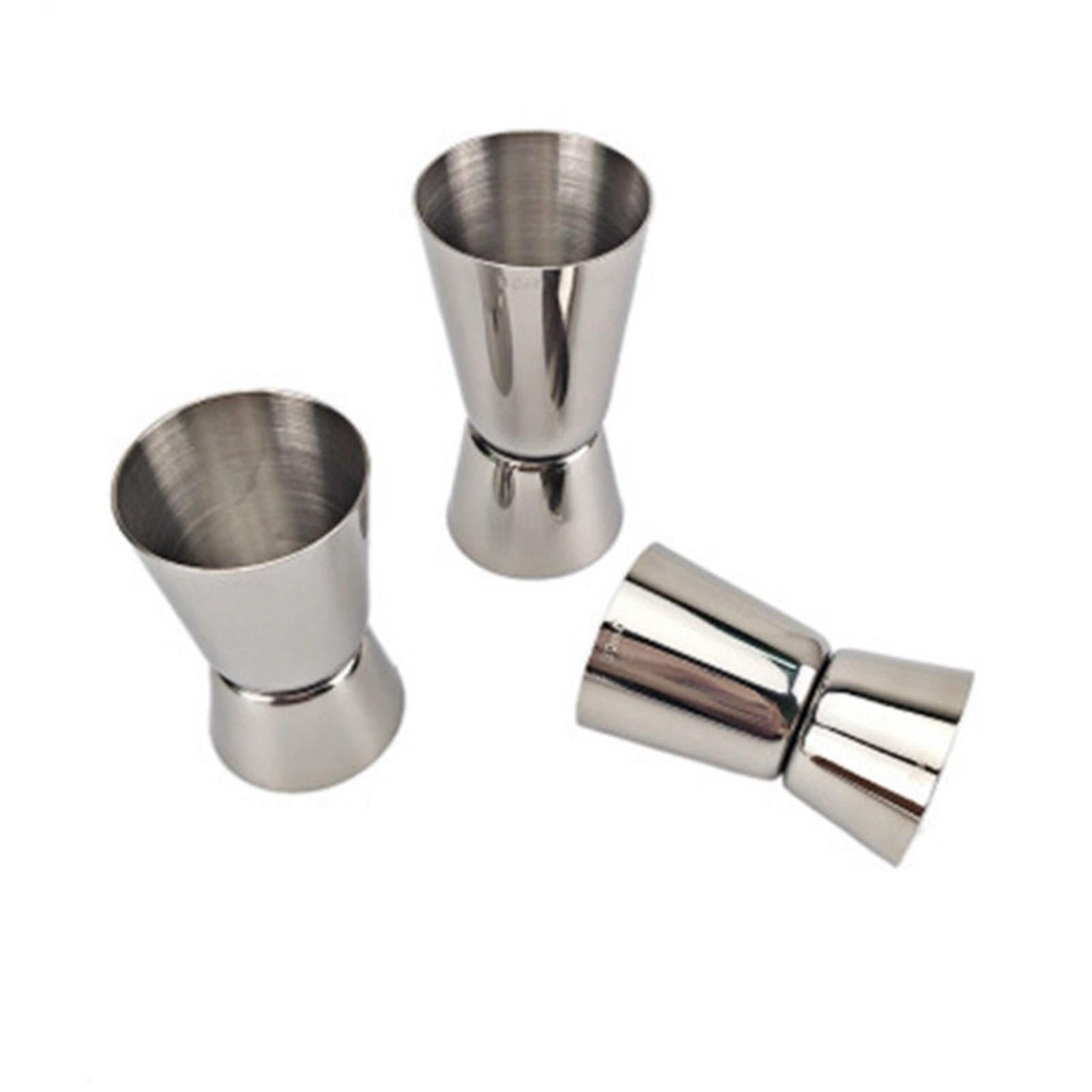3xStainless Steel Double Head Jigger Wine Measuring Cup for Hotel Household Camping 30ml or 60ml