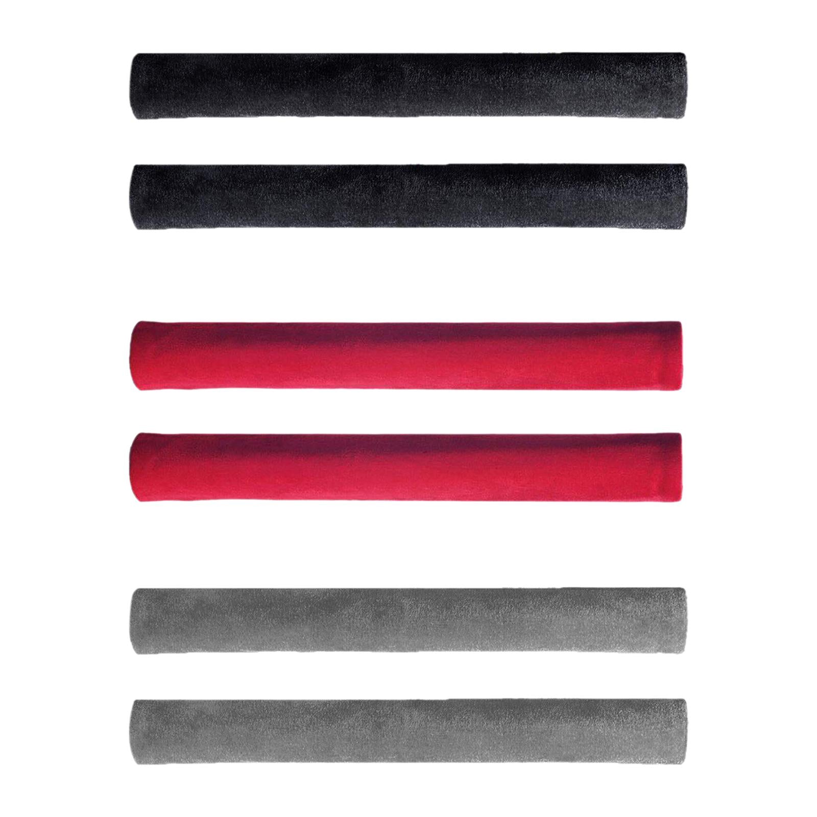 3x2Pcs Fridge Door Handle Covers Reusable for Microwave Oven Kitchen Appliances Black
