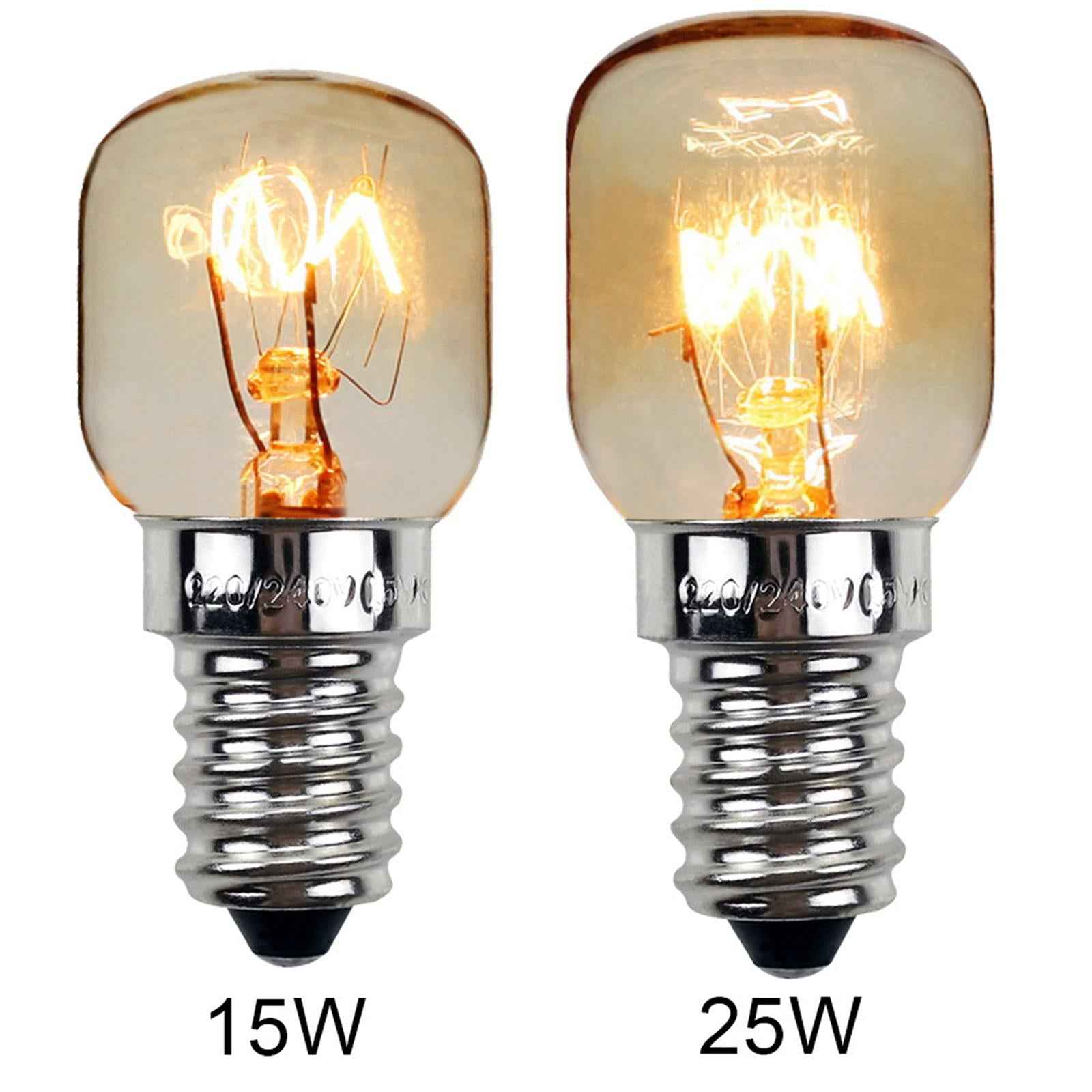 2Pcs Oven Light Bulb 2700K Microwave Light Bulb for Refrigerator Stoves Oven 15 W