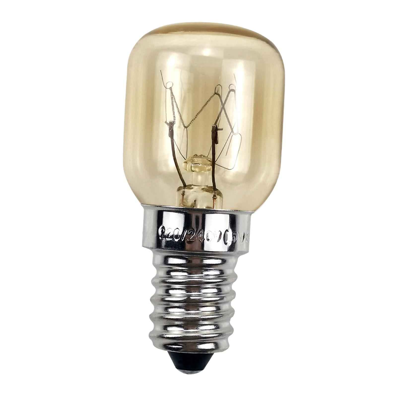 2Pcs Oven Light Bulb 2700K Microwave Light Bulb for Refrigerator Stoves Oven 25 W