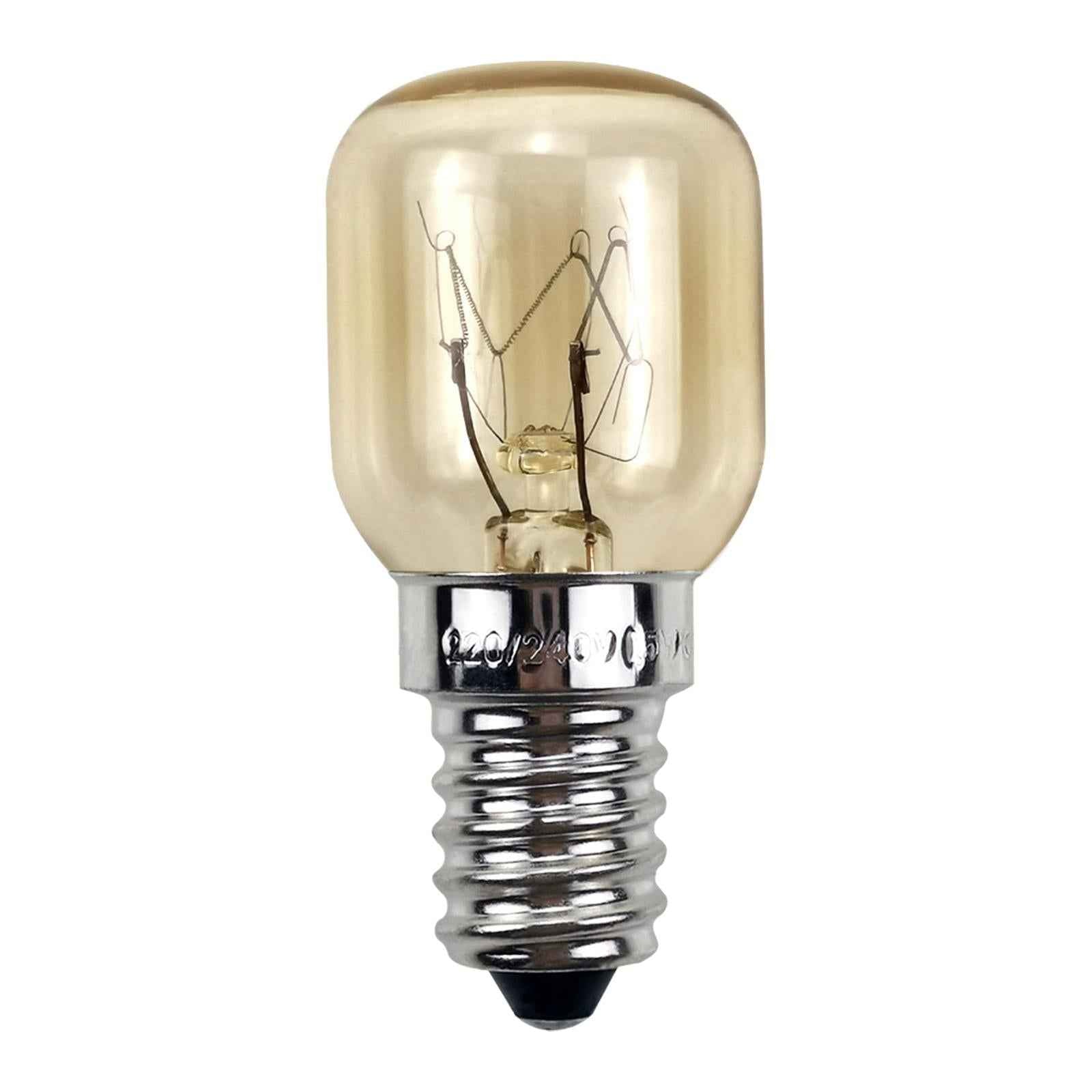 2Pcs Oven Light Bulb 2700K Microwave Light Bulb for Refrigerator Stoves Oven 25 W