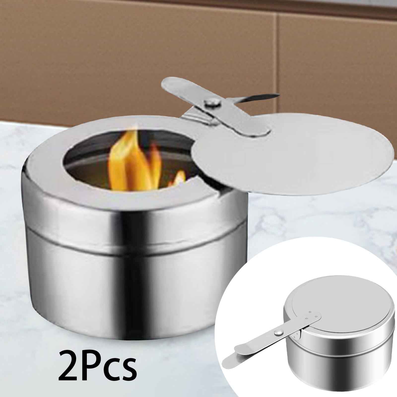2Pcs Parties Fuel Cans Holder Set Canned Fuel Boxes for Food Warmer Party