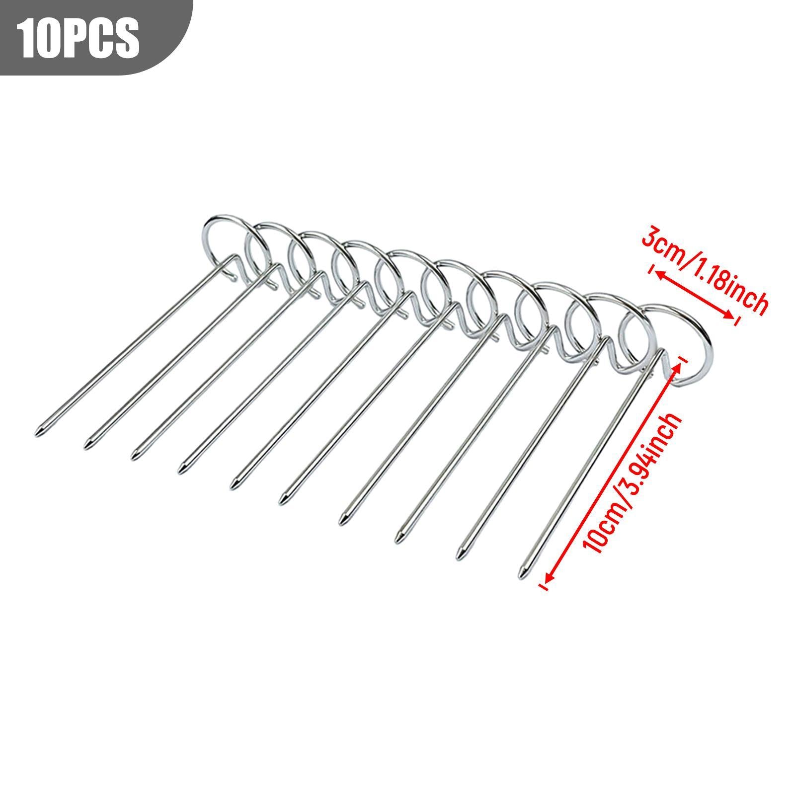4x10x Air Fryer Skewers Universal Durable Easy to Clean Standing Kebab Skewers