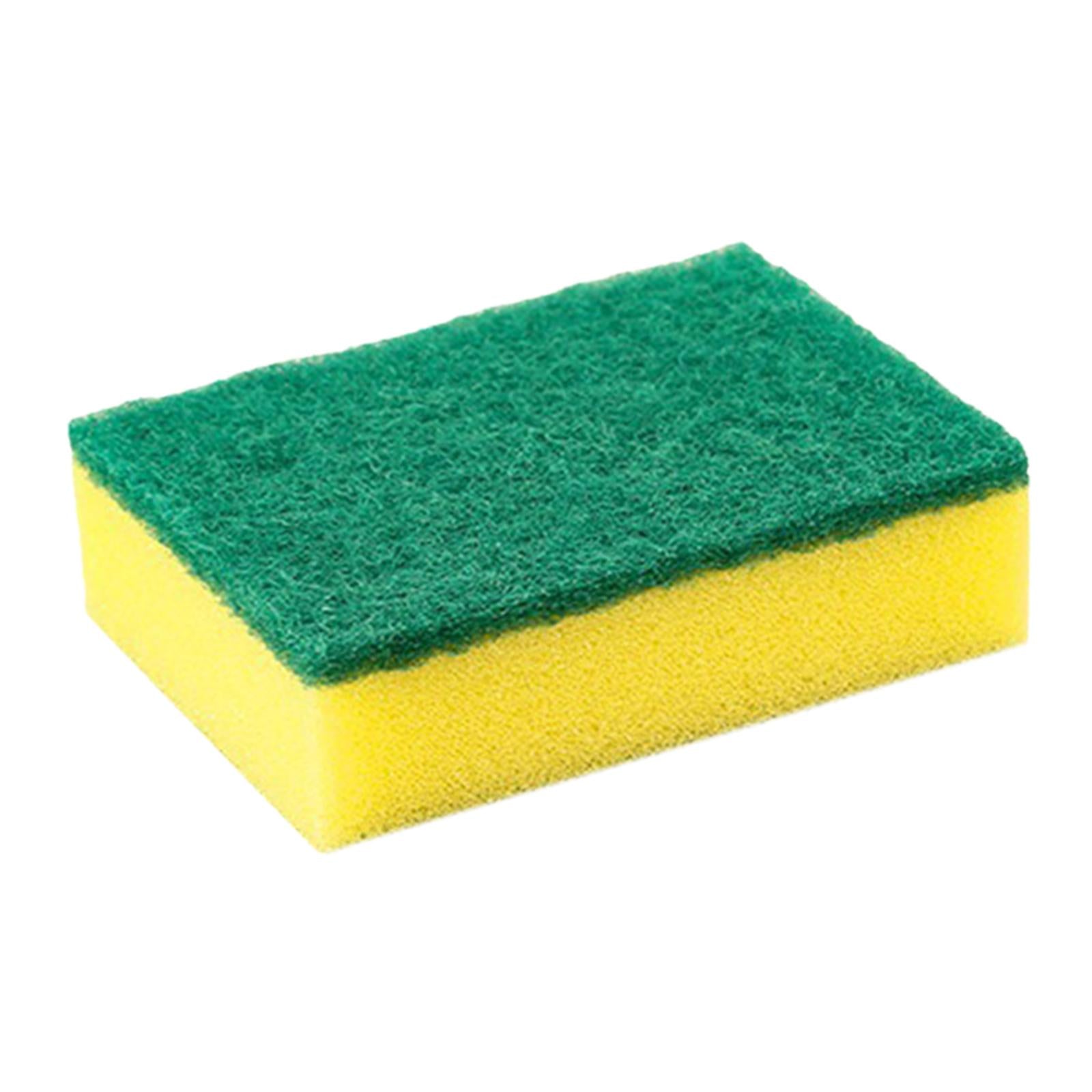 4xSponge Scourers Kitchen Cleaning Supplies Scrub Sponge for Kitchen Household Dish