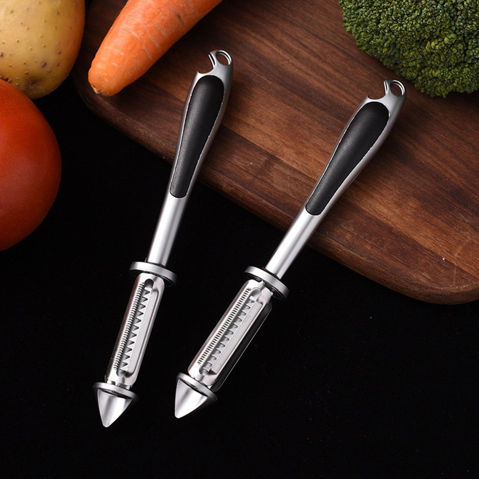 4xPremium Swivel Vegetable Peeler Durable Fruit Vegetables Peeler Kitchen Tool None B