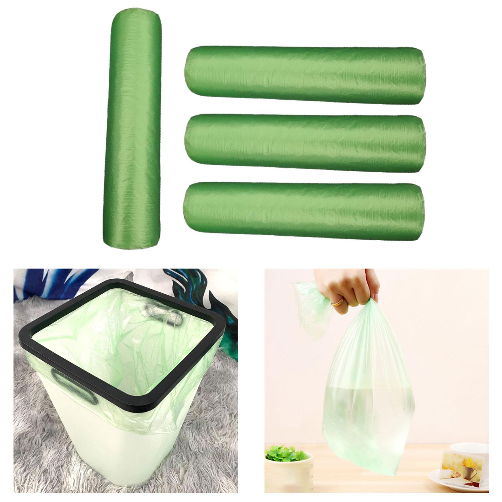 3xGarbage Bags Rubbish Bags Kitchen Trash Bags for Restaurant Bedroom Bathroom 1 Roll