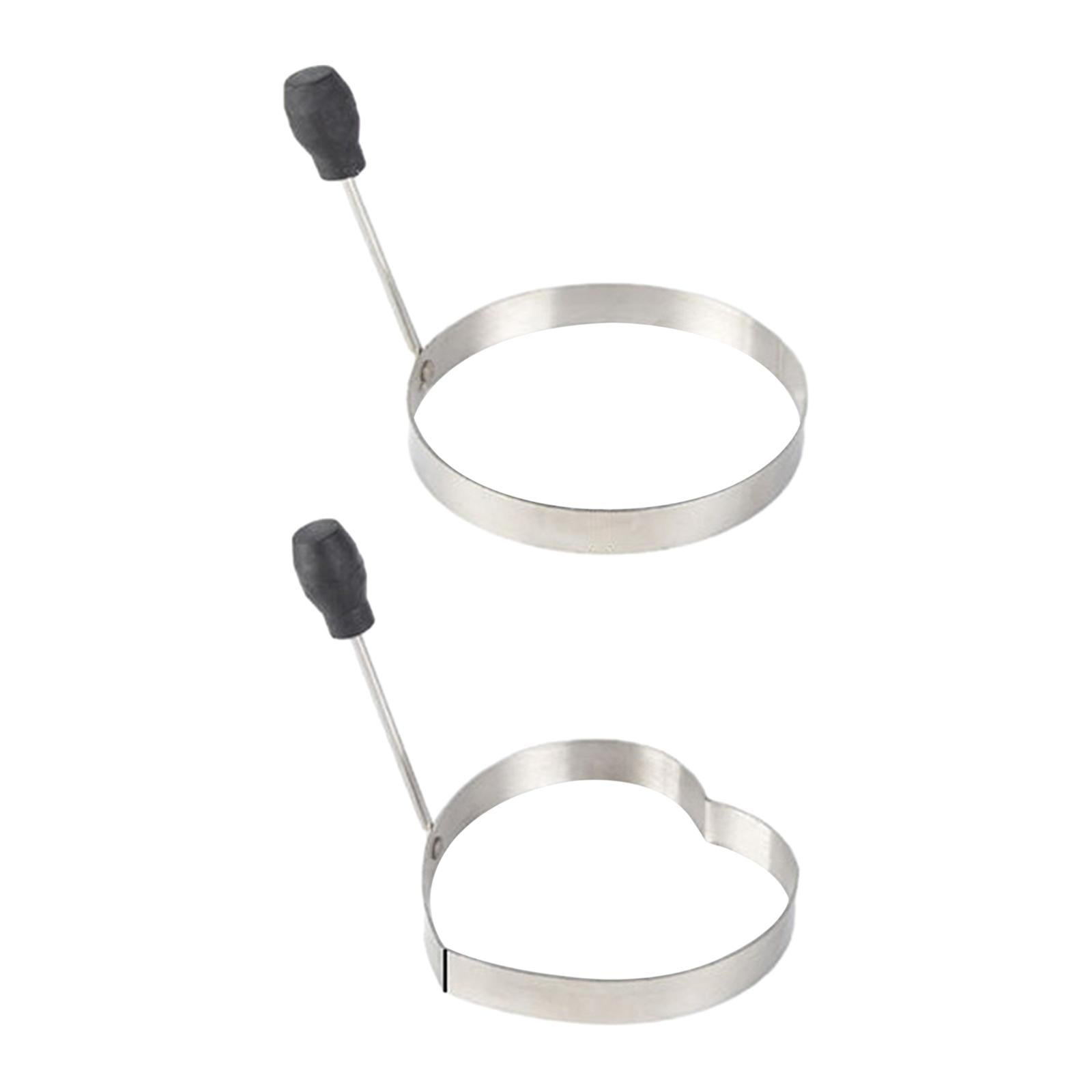 3xEgg Frying Rings Reusable Pancake Circle for Fried Egg Muffins Burger Patties round
