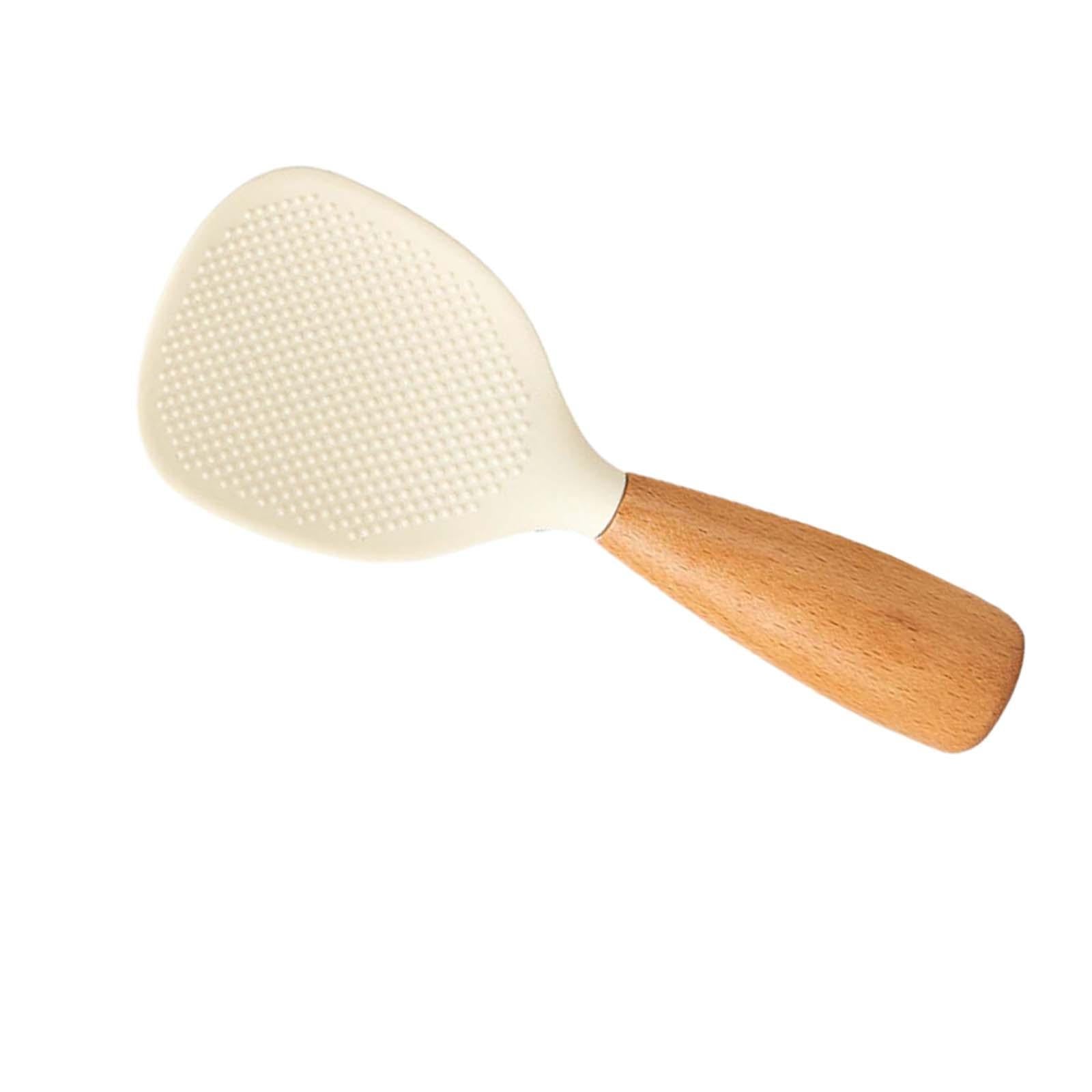 3xFood Serving Spoon Nonstick Rice Spatula for Home Sushi Rice Gadgets White
