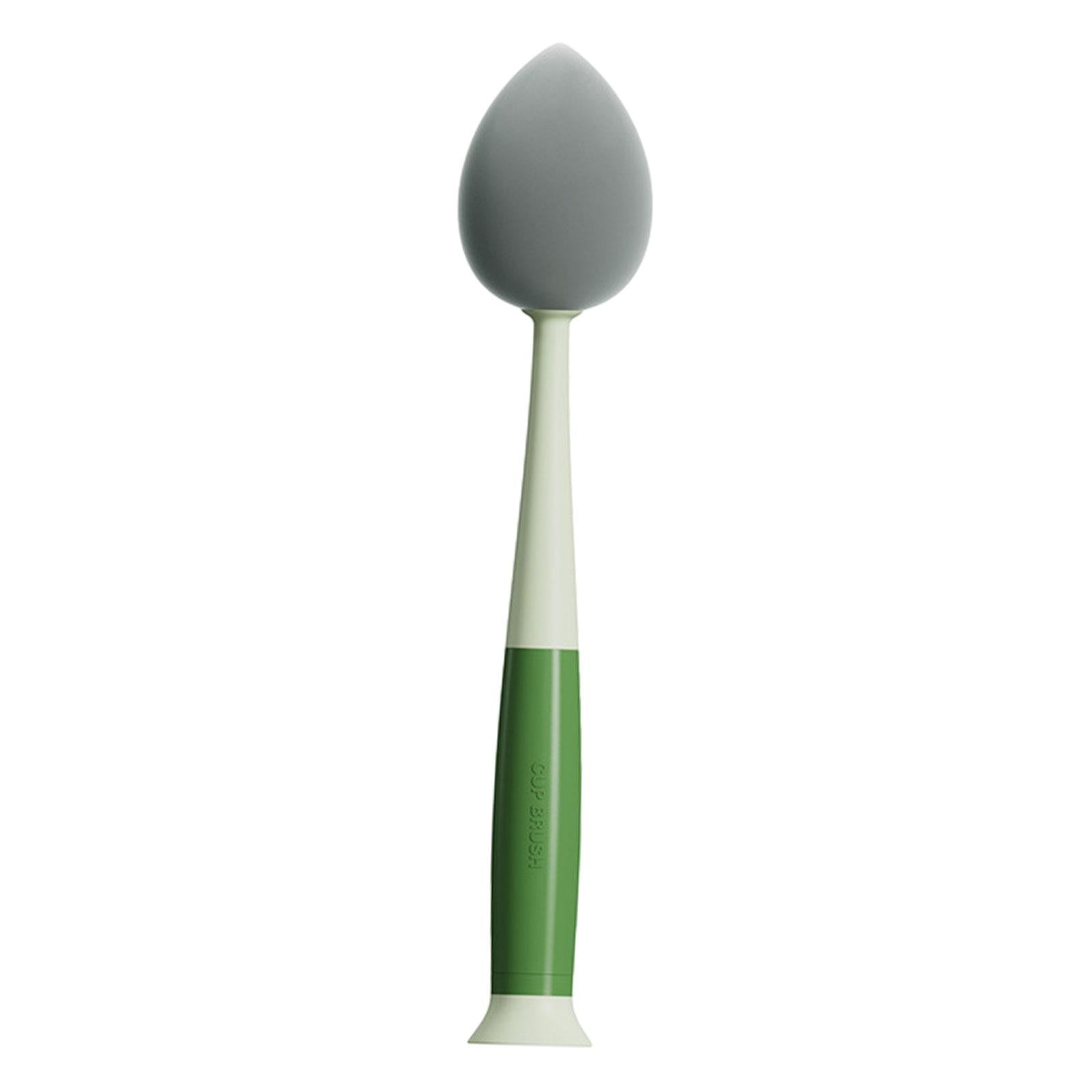 2xBottle Cleaning Brush Cleaning Sponge Portable Practical for Cups Mugs Glass Green