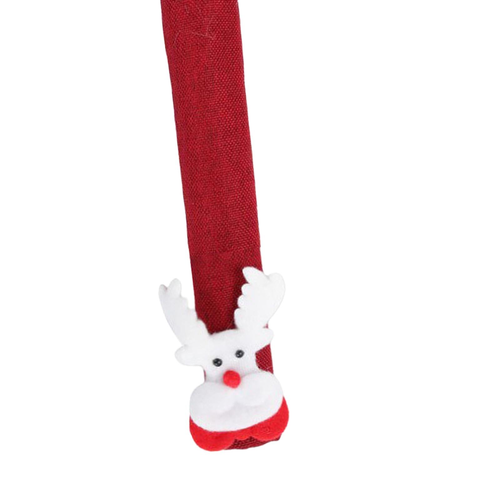 Christmas Refrigerator Door Handle Covers Cute for New Year Fridge Christmas Style H