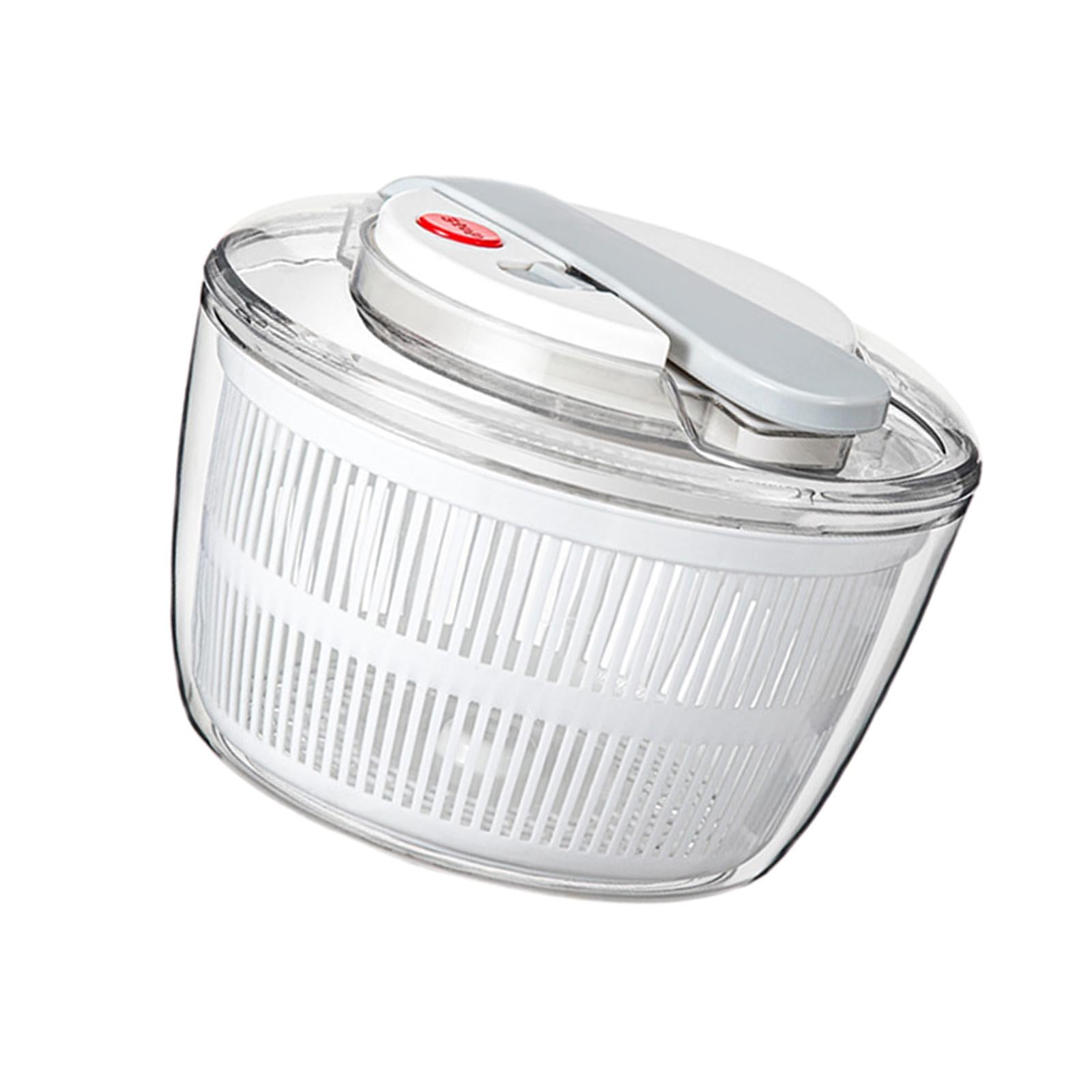 2xVegetable Washer Dryer Lettuce Strainer Dryer for Salad Preparation Draining White