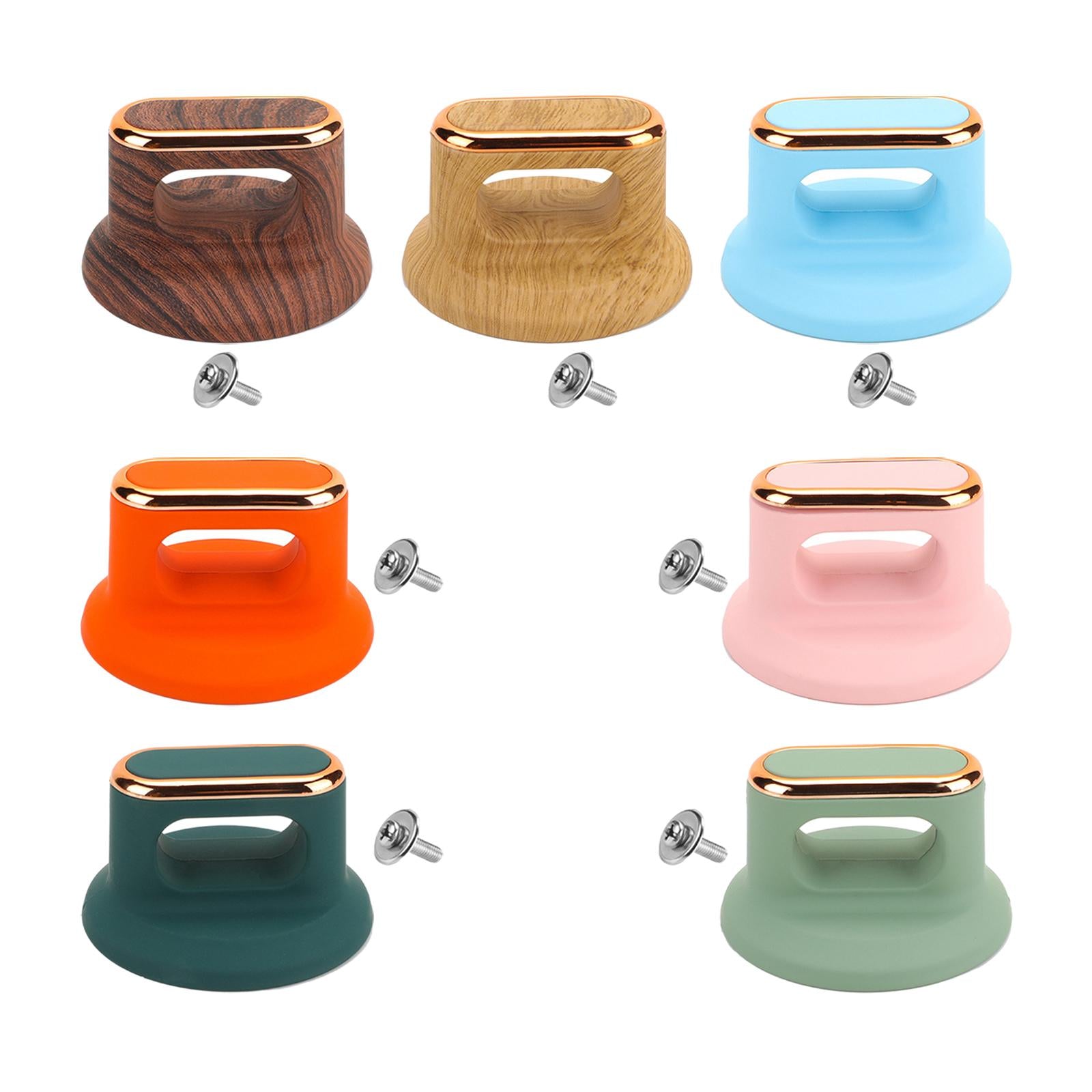 2xUniversal Lid Handle Lid Knob Caps Bakelite for Oil Pot Saucepan Lids Kettle Dark Wood