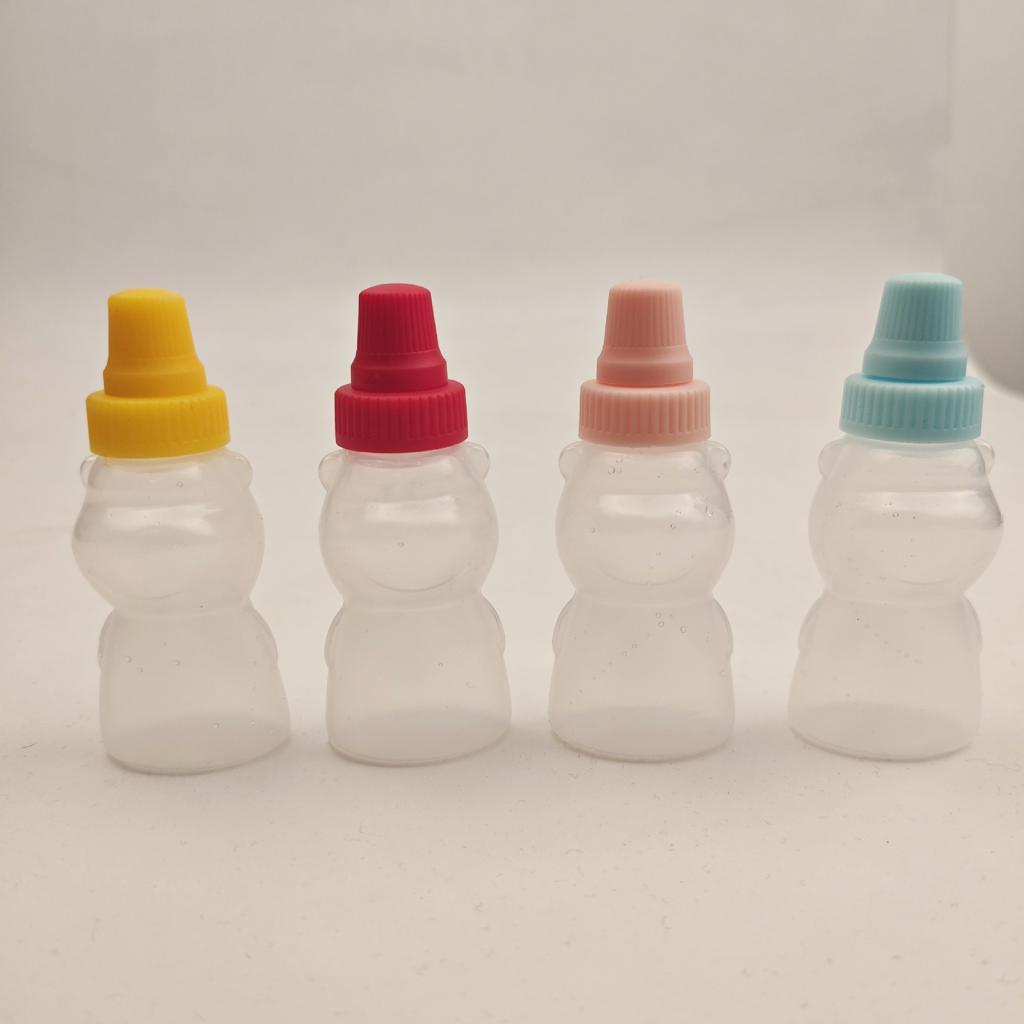 3x4 Pieces Refillable Tomato Ketchup Bottles 23ml for BBQ Sauce Olive Oil Kids