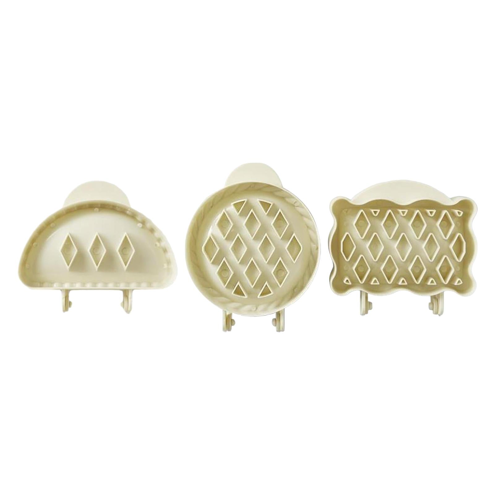 3xMini Hand Pie Maker Holiday Theme Pocket Pie Pan for Party Festivals Potluck semicircle