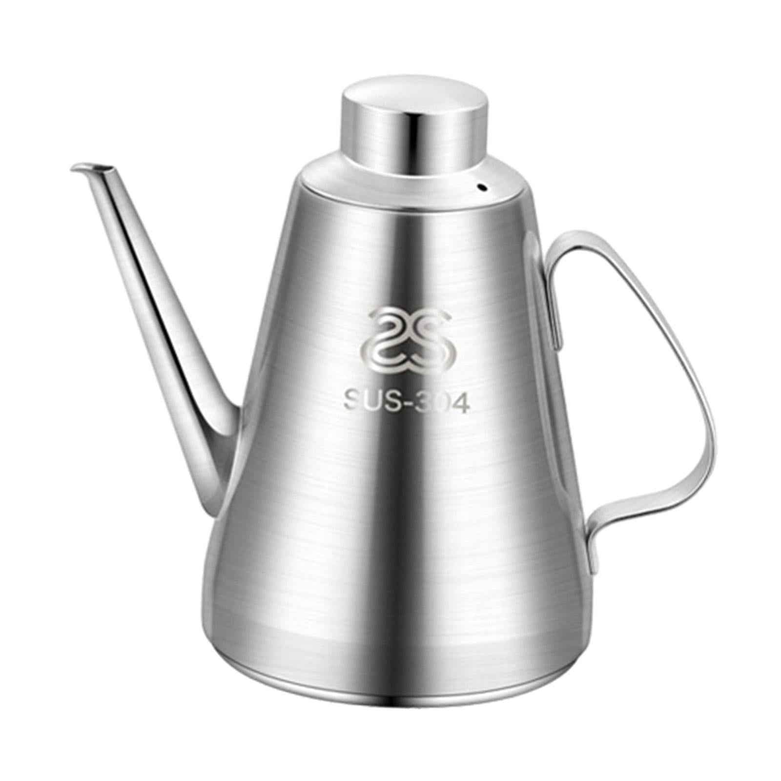 Stainless Steel Oil Dispenser Eay to Clean Oil Can for Salad Cooking Camping 500ml