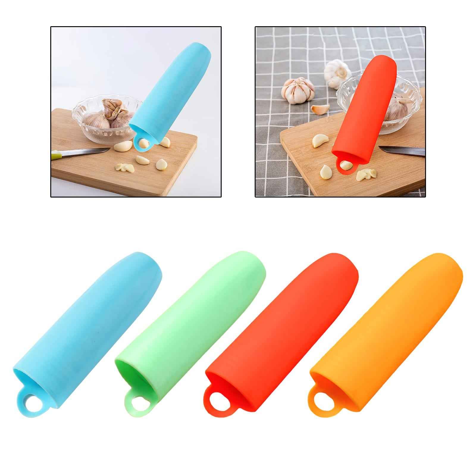 Silicone Garlic Peeler Effortlessly Easy Quick to Peeled Garlic Peeling Tube Blue