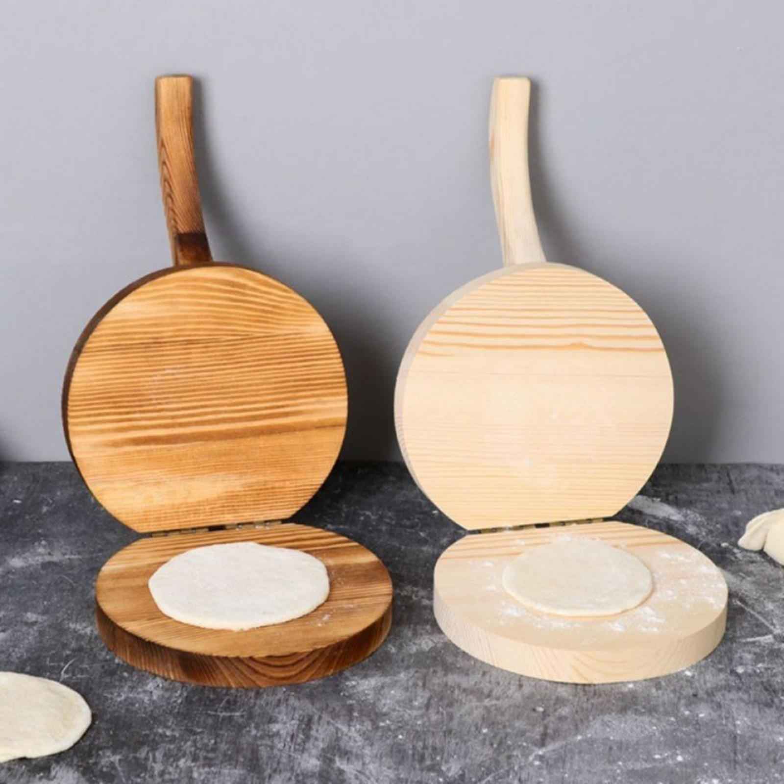 Wooden Tortilla Press Maker Dough Presser for Tortillas Dumpling Skin Pastry