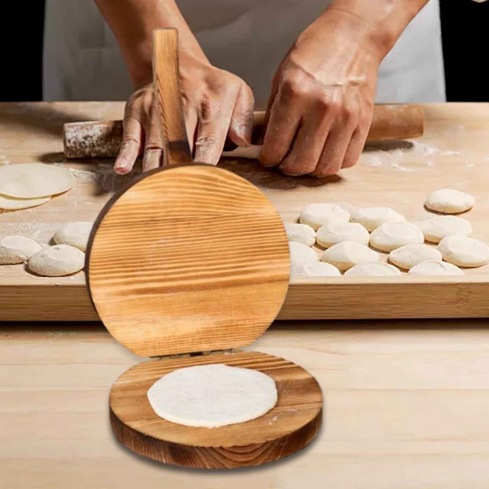 Wooden Tortilla Press Maker Dough Presser for Tortillas Dumpling Skin Pastry
