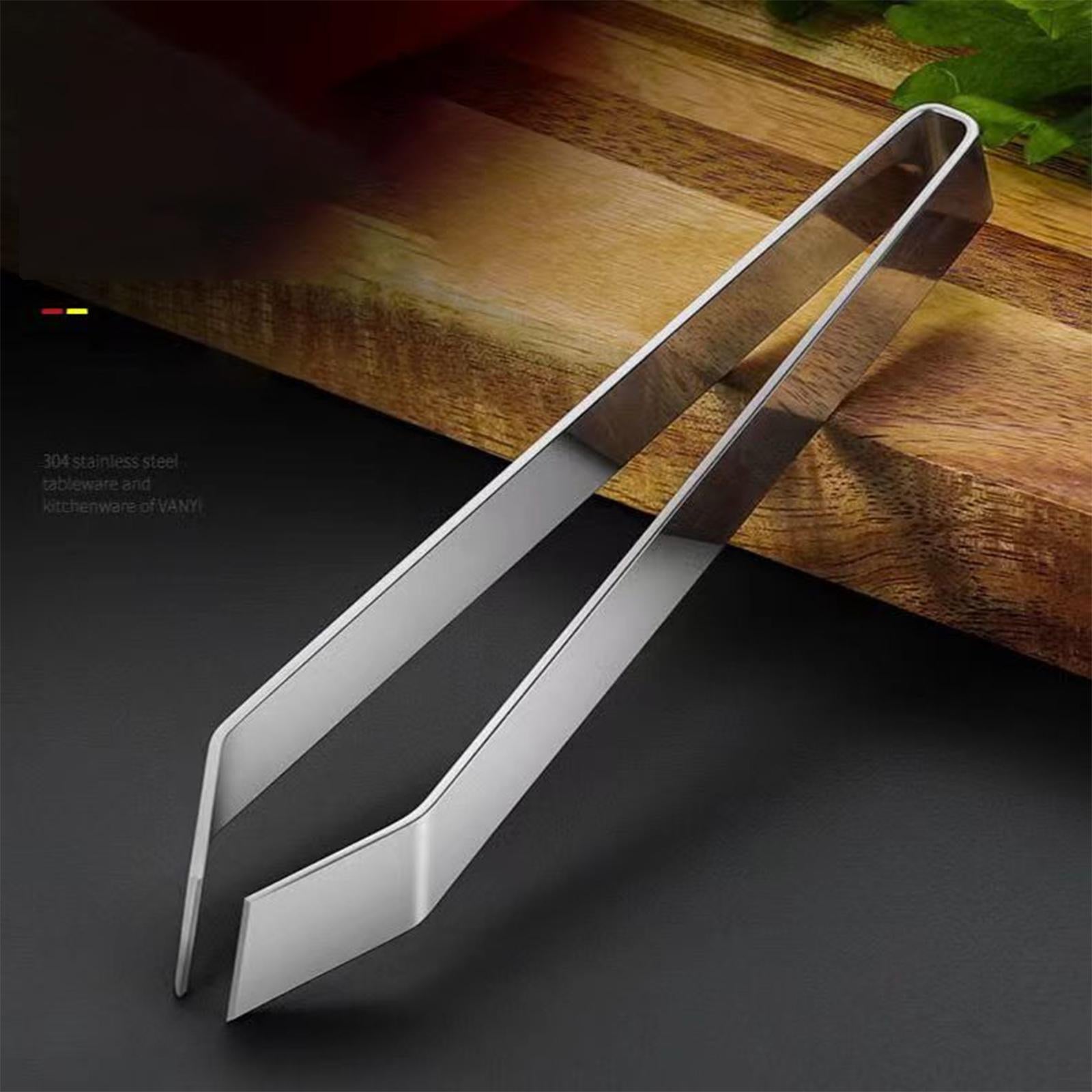 2x2 Pieces Fish Bone Tweezers Set Garlic Tweezer Stainless Steel Garlic Peeler