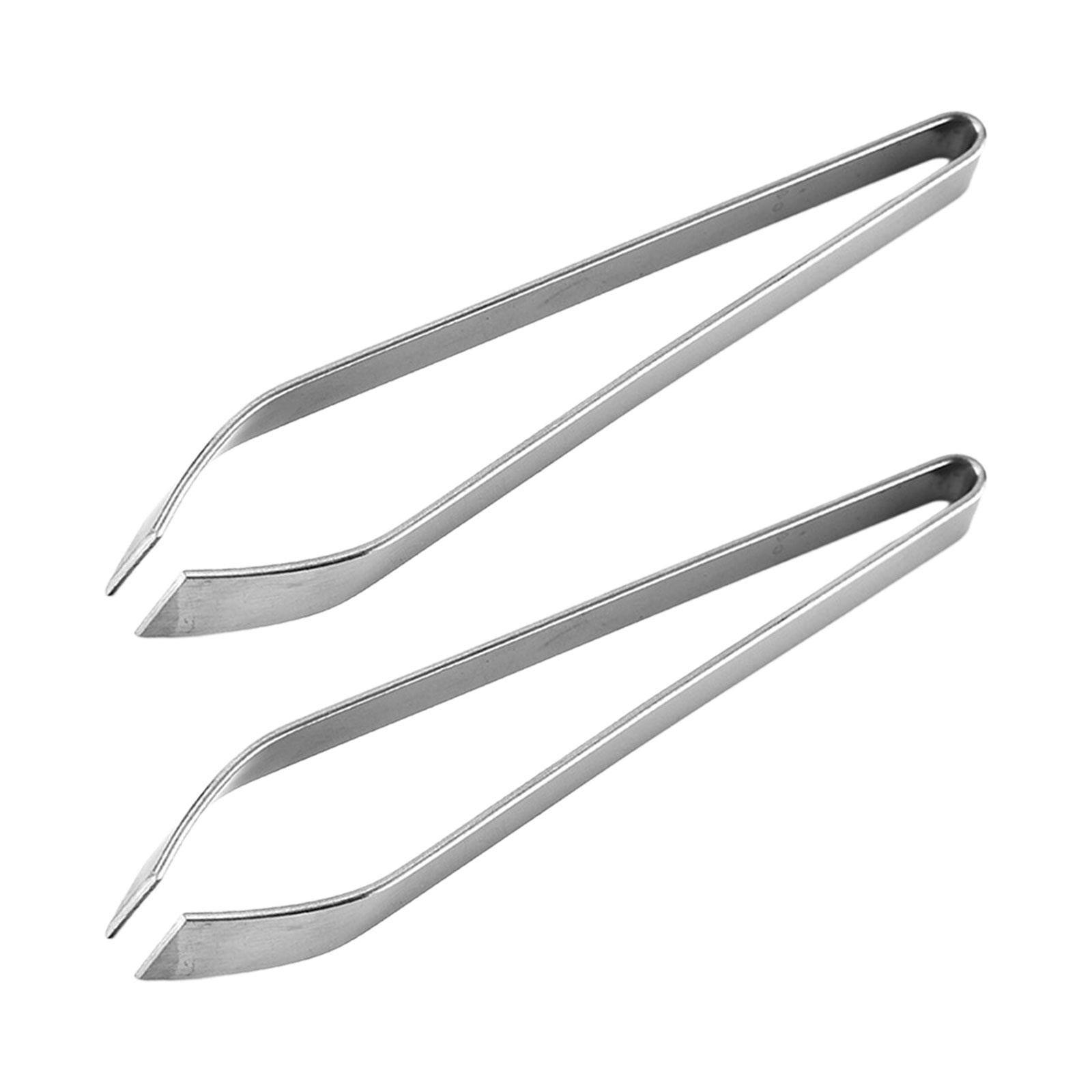 3x2Pcs Fish Bone Tweezers Japanese Sushi Tongs for Removing Bones & Scales