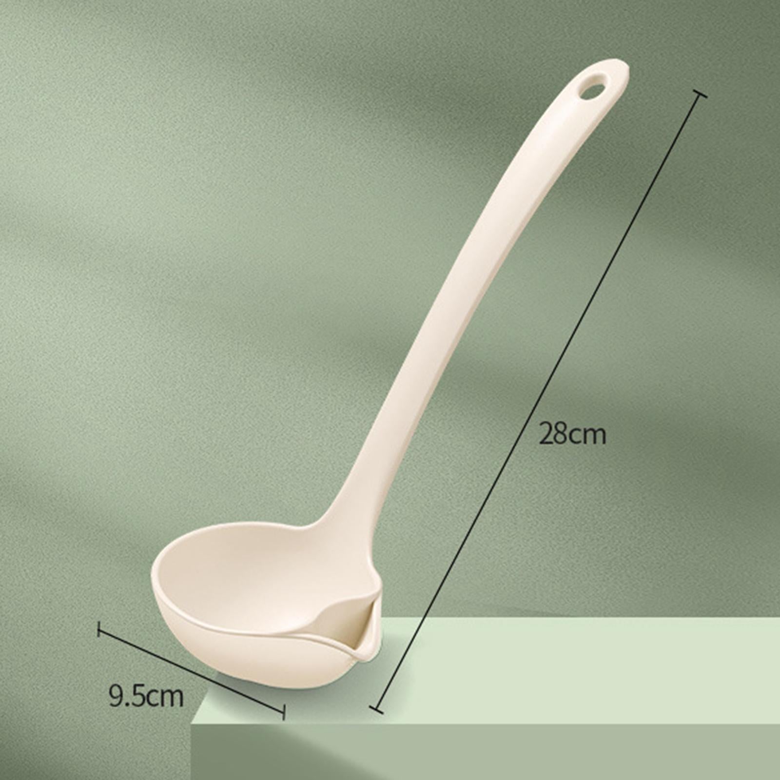 2xOil Filter Spoons Durable Skimmer Kitchen Oil Separator for Soup Salad Home