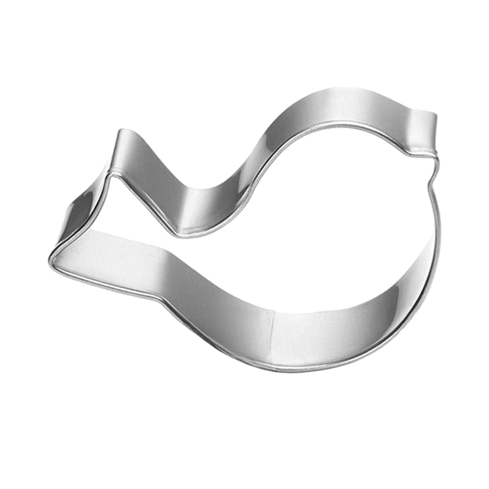 4xBird Shape Cookie Cutter Sturdy Sandwich Cutter for Party Kitchen Restaurant