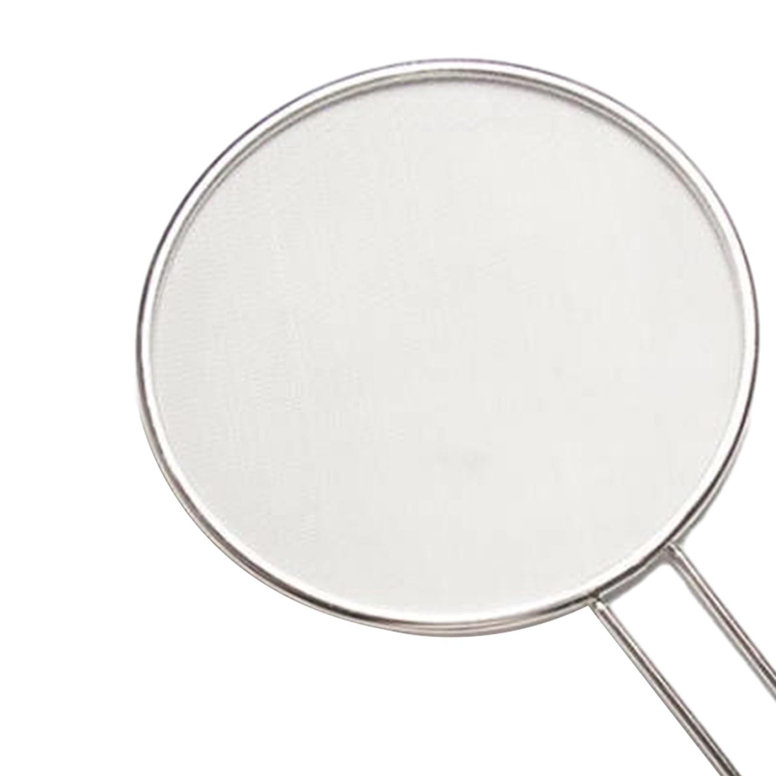 Splatter Screen with Heat Resistant Handle Pan Screen for Frying Pan Cooking 19cm