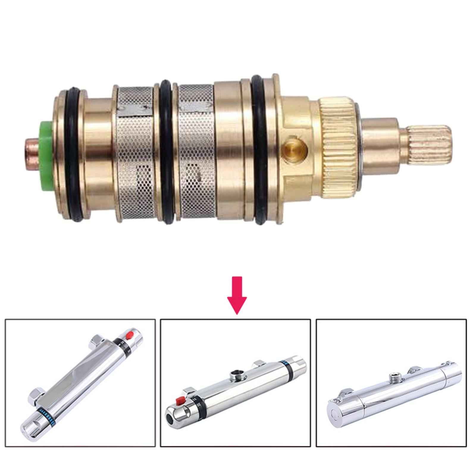 Thermostatic Cartridge Bathroom Drip Resistant Brass Thermostatic Core Valve H 1
