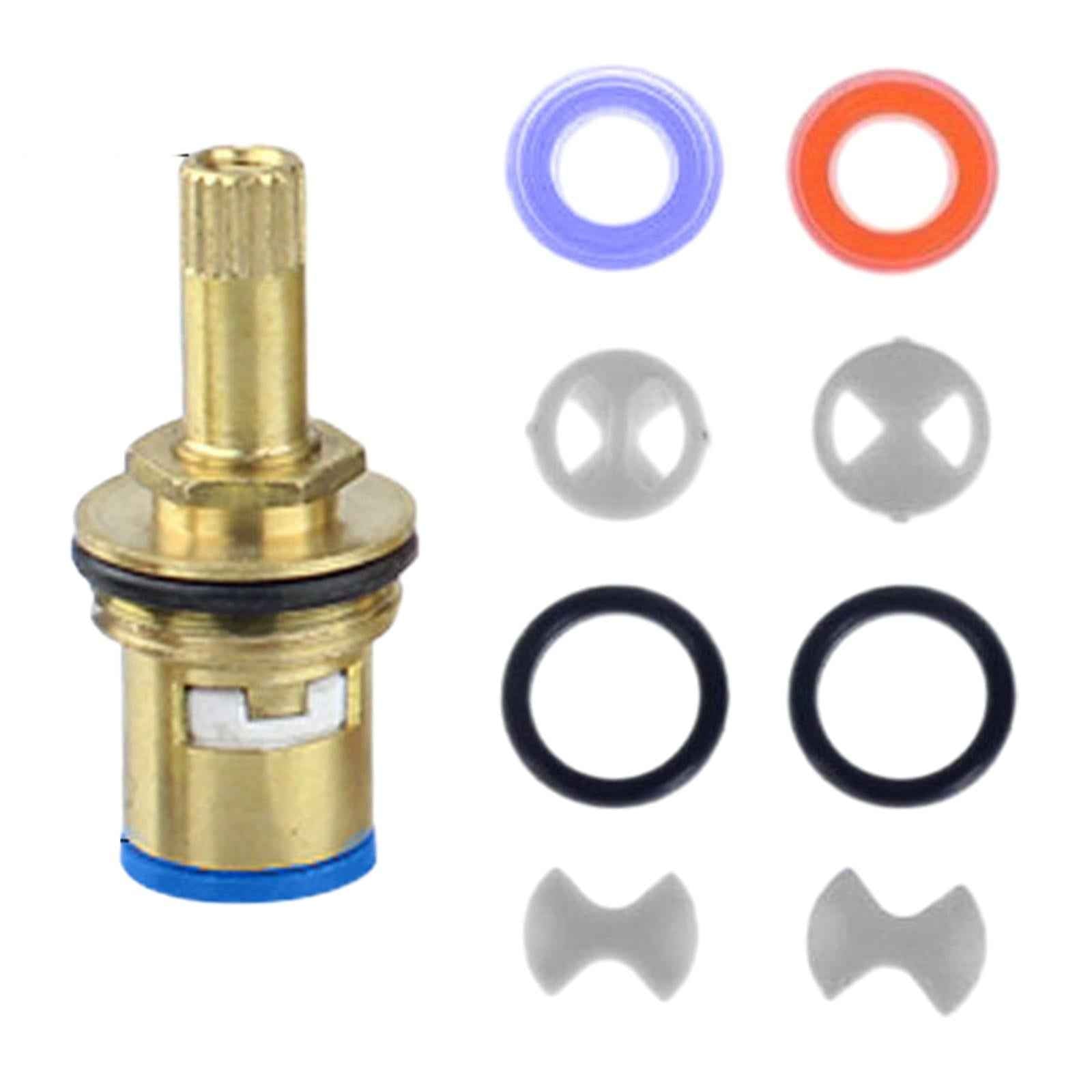Insert Turn Replacement Parts Universal for Plumbing Fixtures Silicon Washer 8pcs Disc with Valve