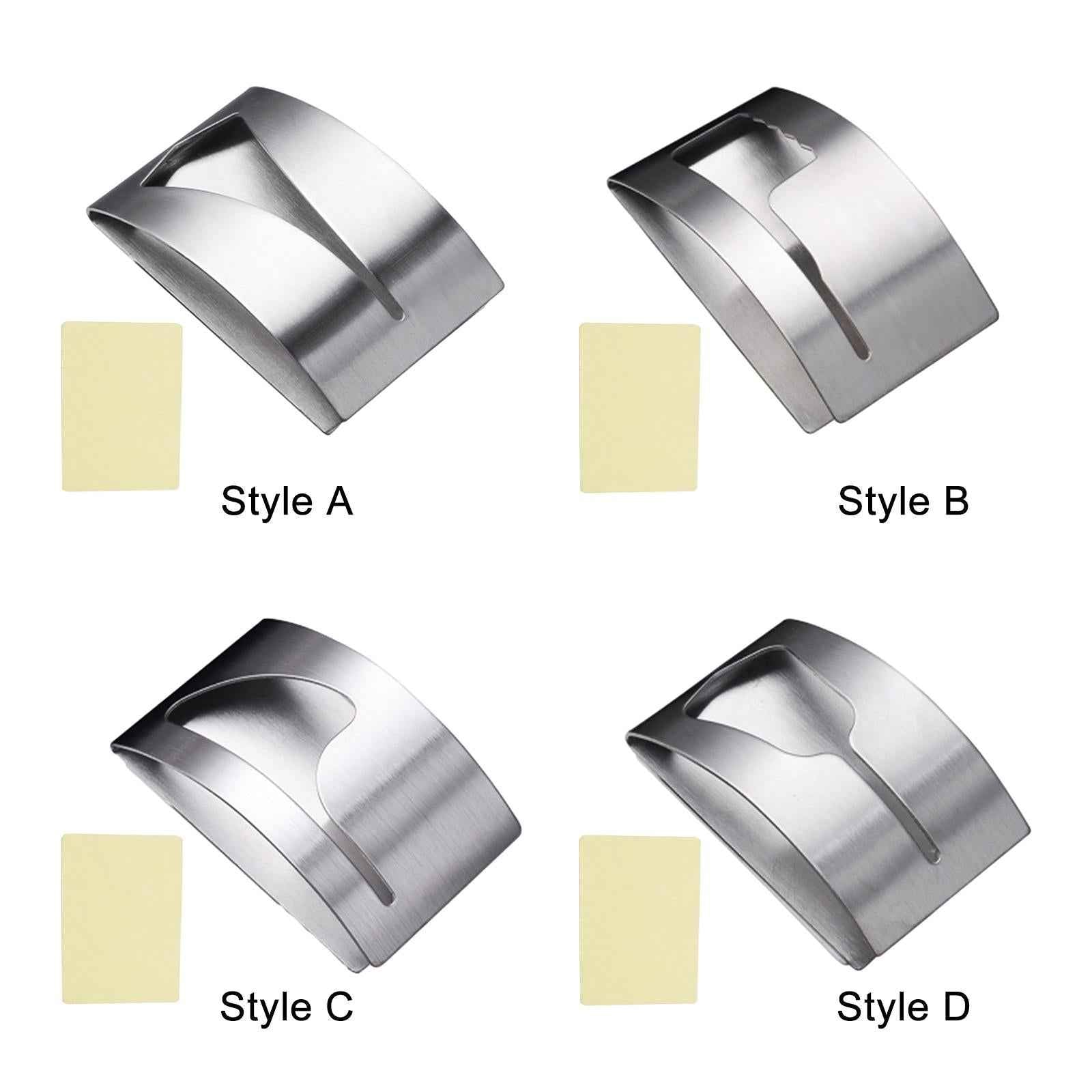Towel Hook Stainless Steel Rustproof Organizer Grabber for Bathroom Wardrobe Style A