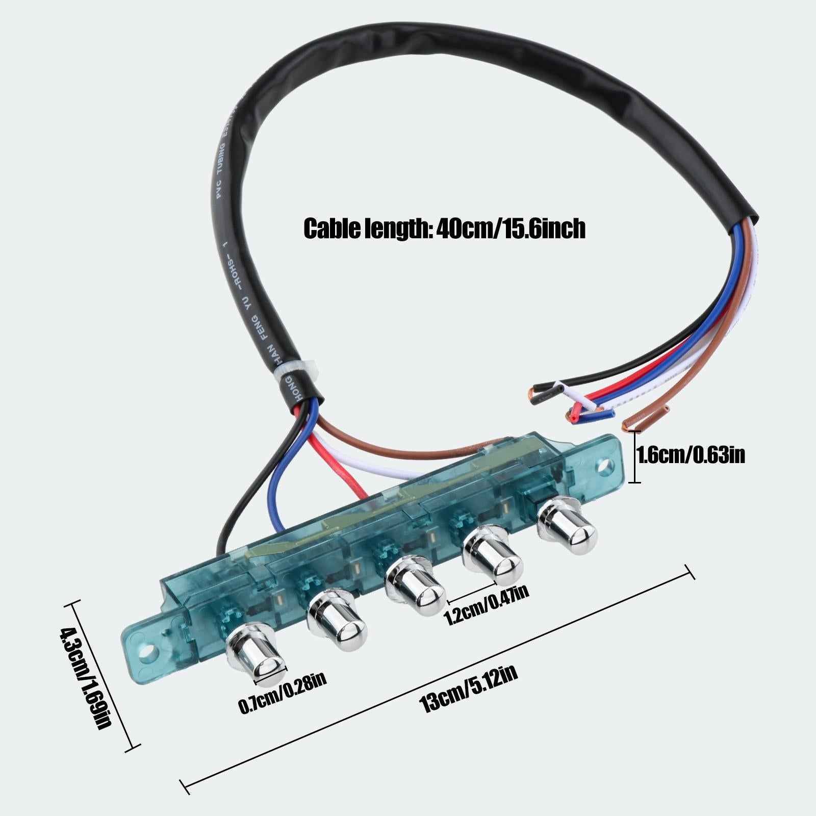 Range Hood Switch 5 Button Universal Household Appliances Key Board Switches