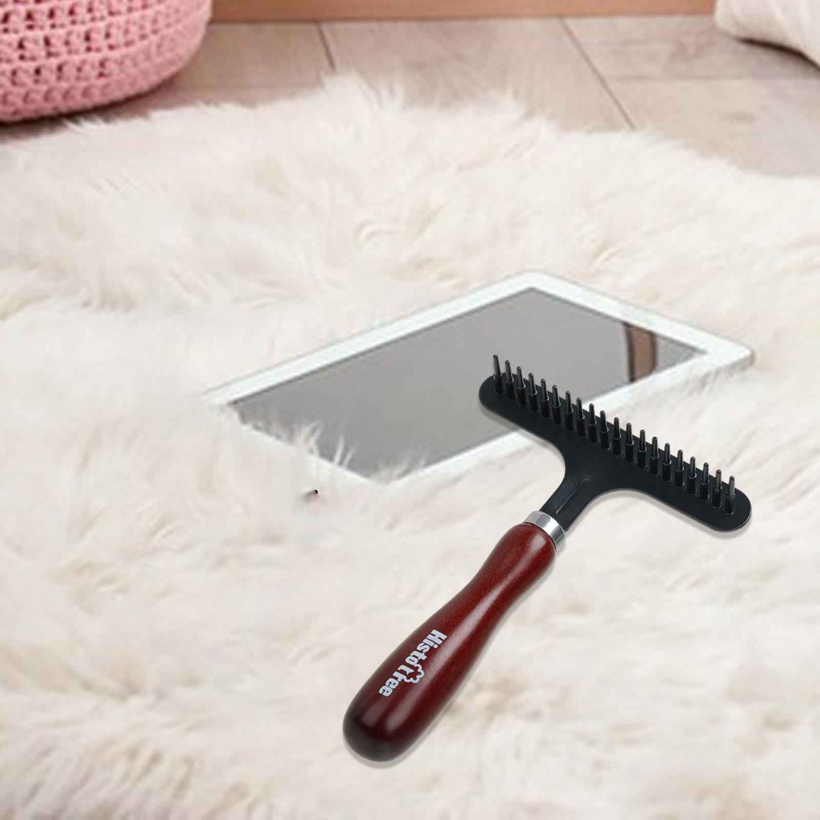 Carpet Rake Quick Recovery Softness Handheld Carpet Comb Carpet Groomer Rake