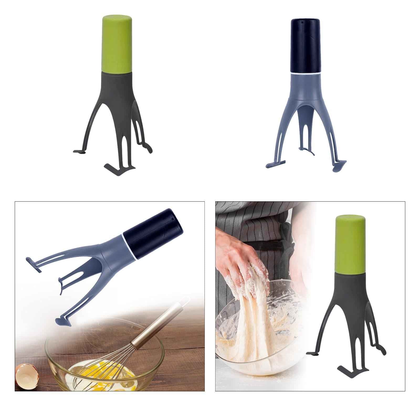 Automatic Pan Stirrer 3 Gears Adjustable Egg Whisk for Sauces Soups Porridge Green