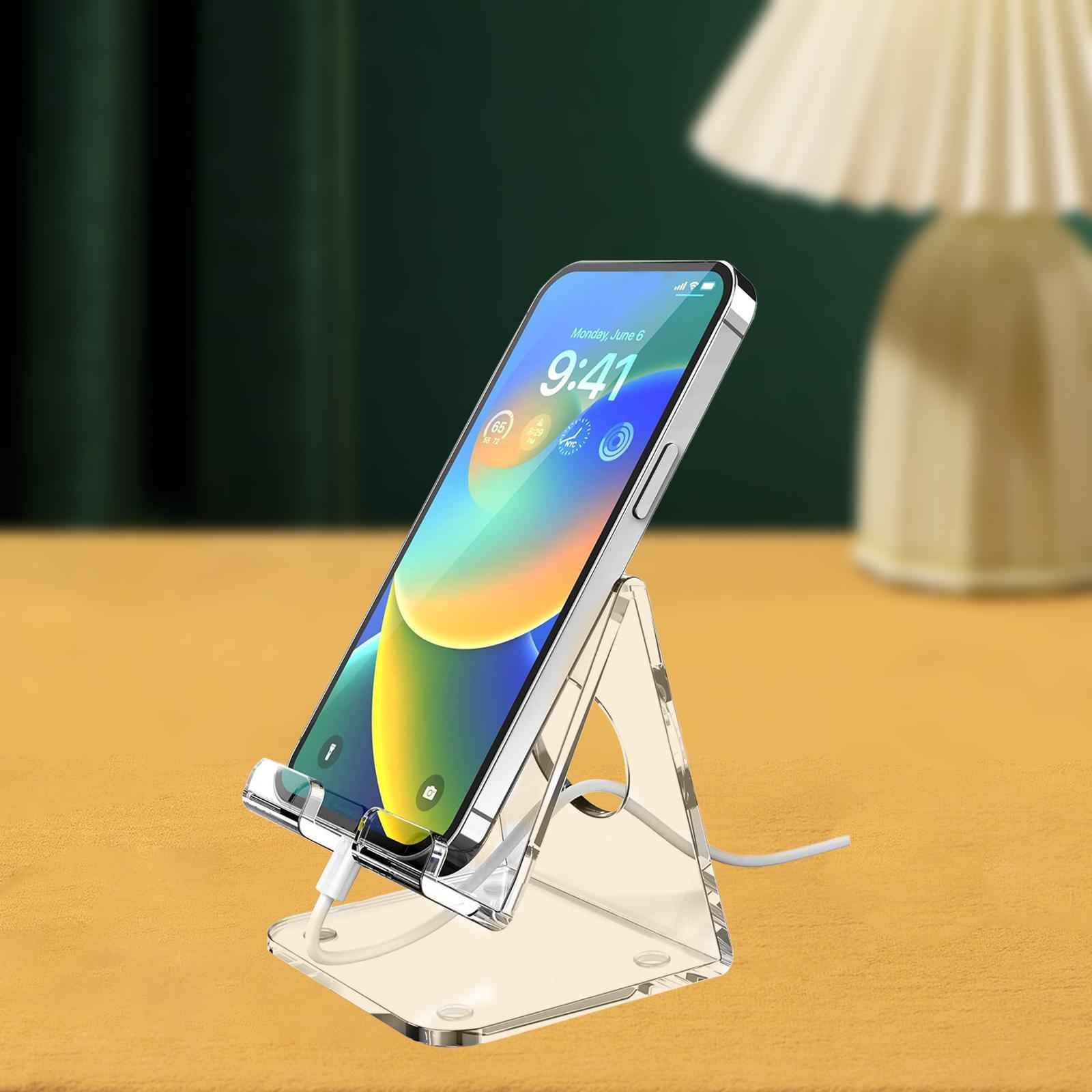 Phone Display Stand Sturdy Easy Carrying Mobile Stand for Dorm Office Travel C