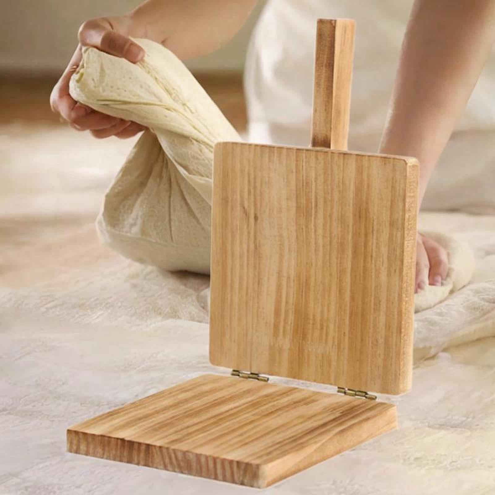 Dumpling Skin Maker Presser Tortilla Press Maker for Restaurant Kitchen Home Brown