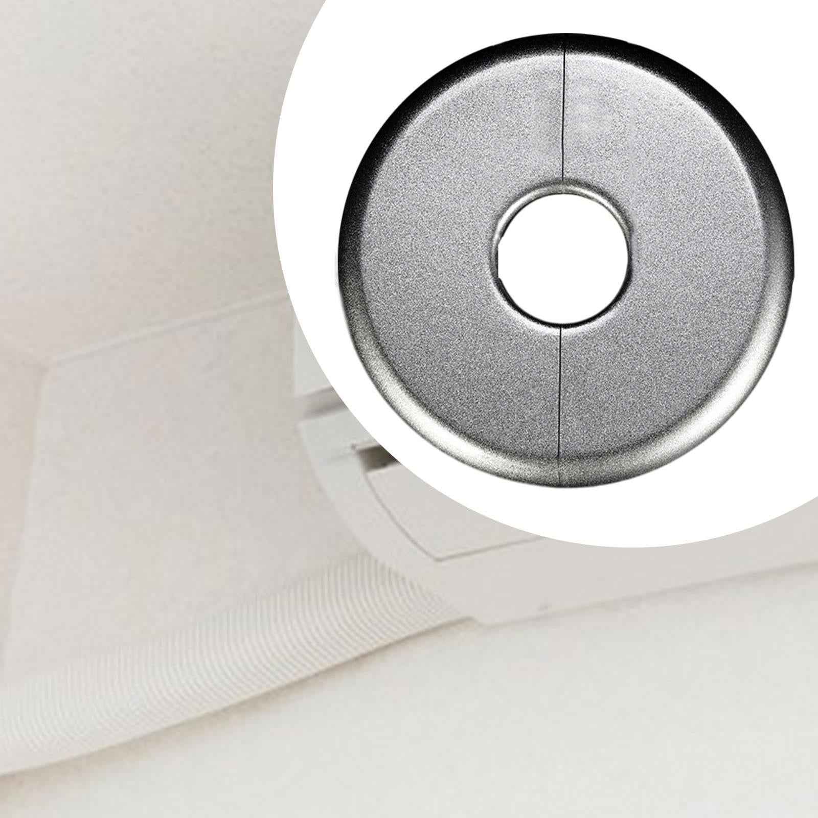 Air Conditioner Hole Plug Decor Wall Hole Cover for Washing Machines Urinals Silver