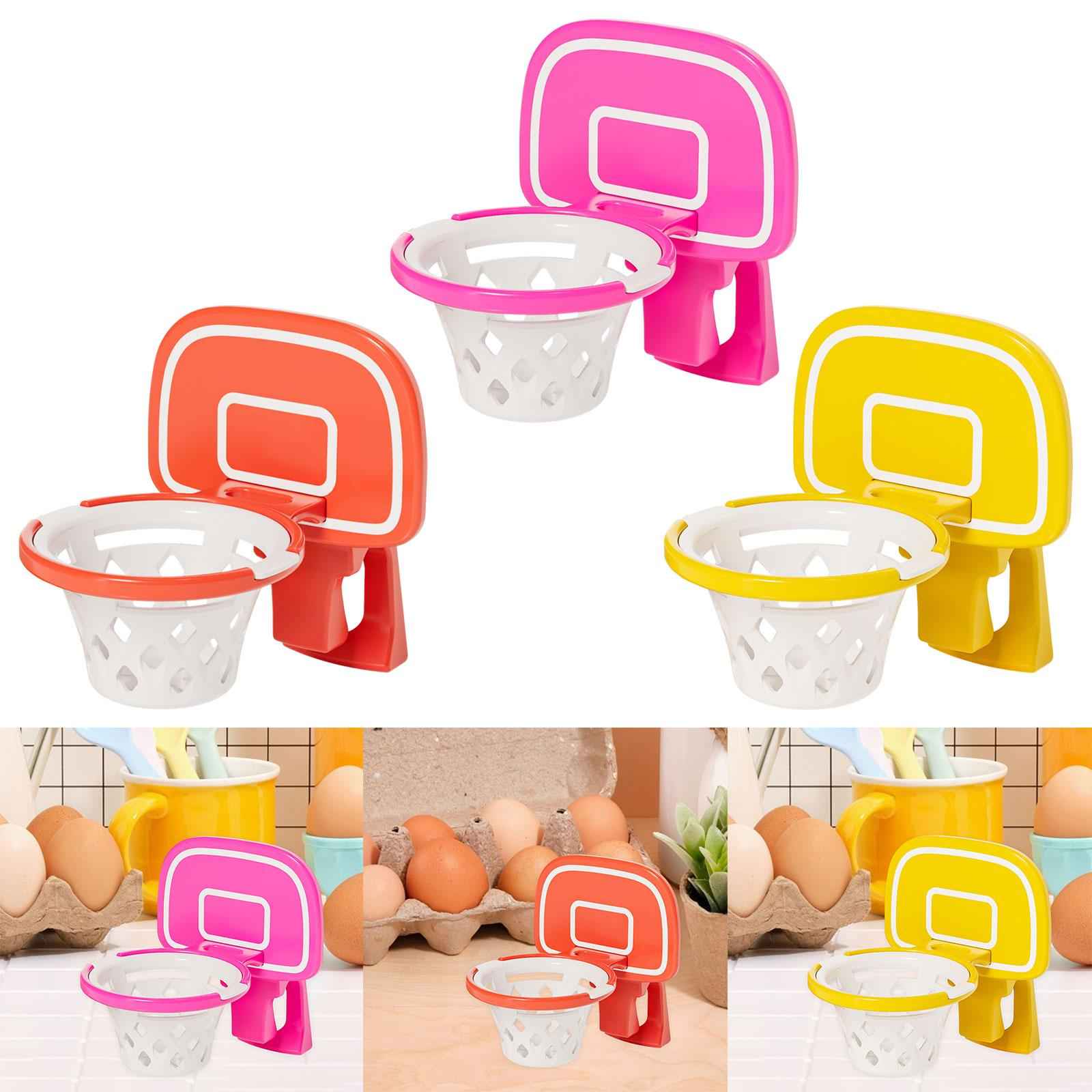 Egg Separator Basketball Frame Dining Baking Accessories Egg Filter Splitter pink
