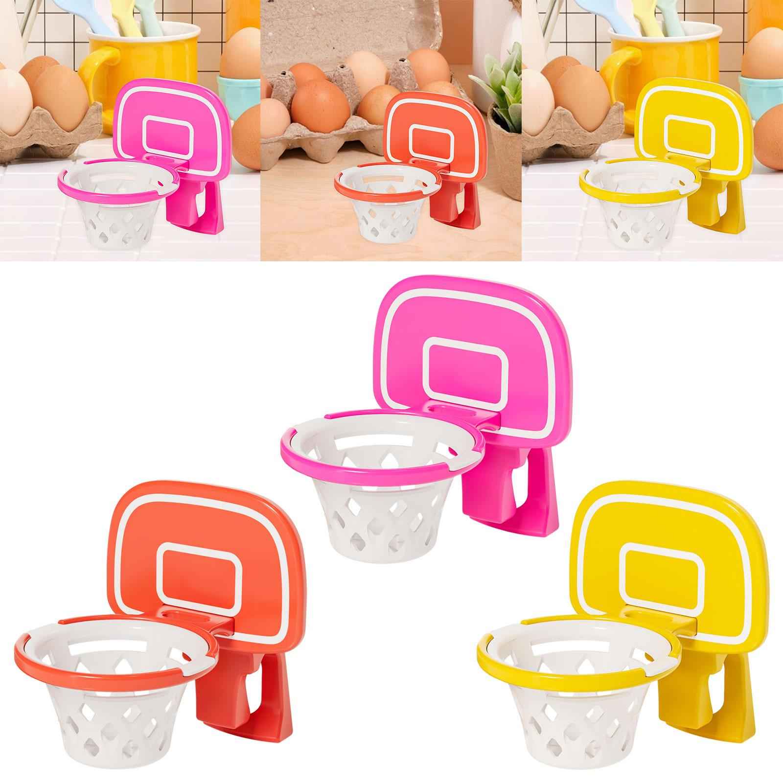 Egg Separator Basketball Frame Dining Baking Accessories Egg Filter Splitter pink