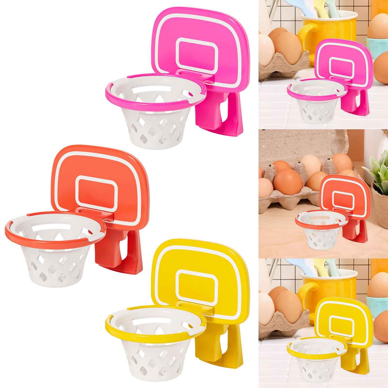 Egg Separator Basketball Frame Dining Baking Accessories Egg Filter Splitter pink