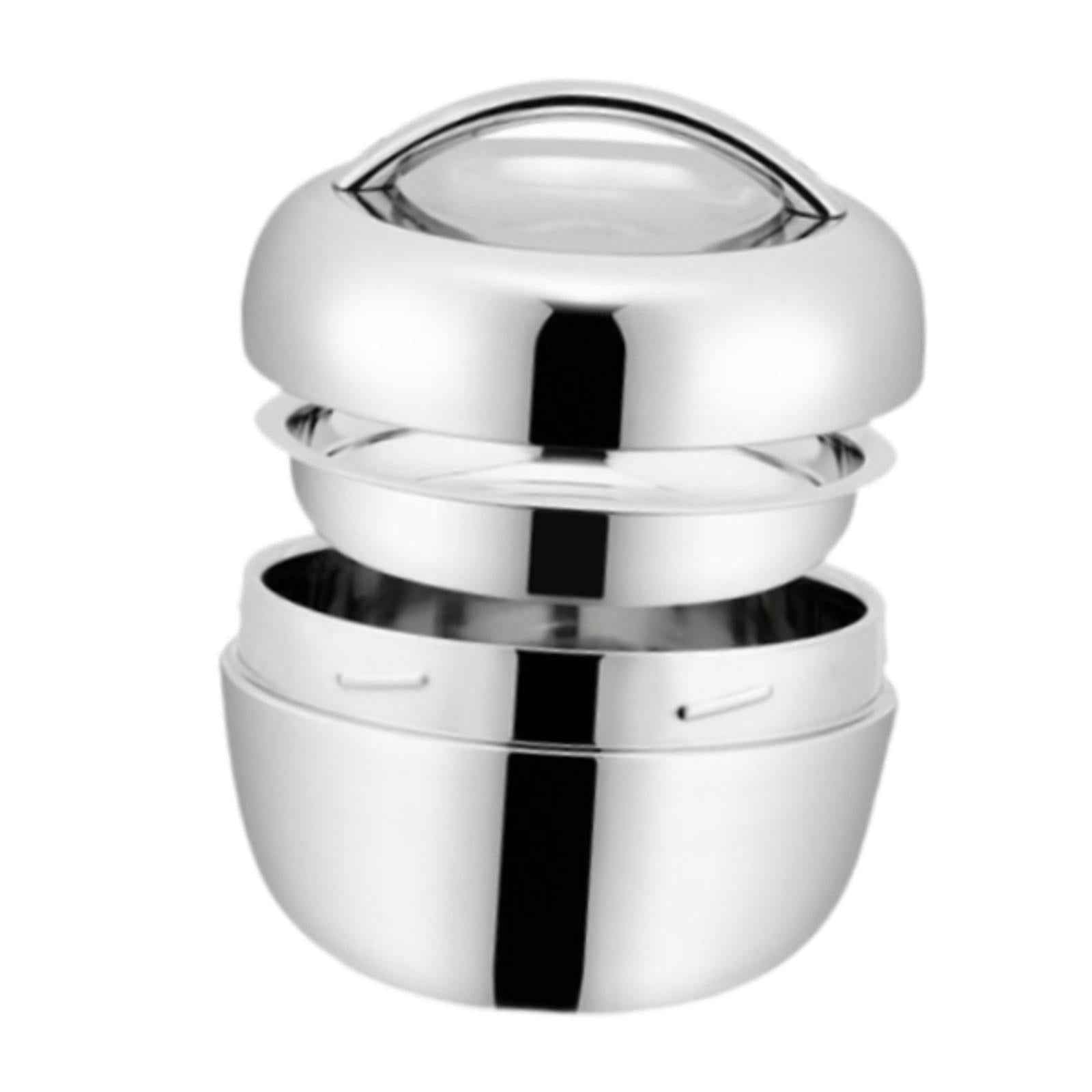 Stainless Steel Bento Box Insulated Lunch Container for Camping Picnics Home 0.8L